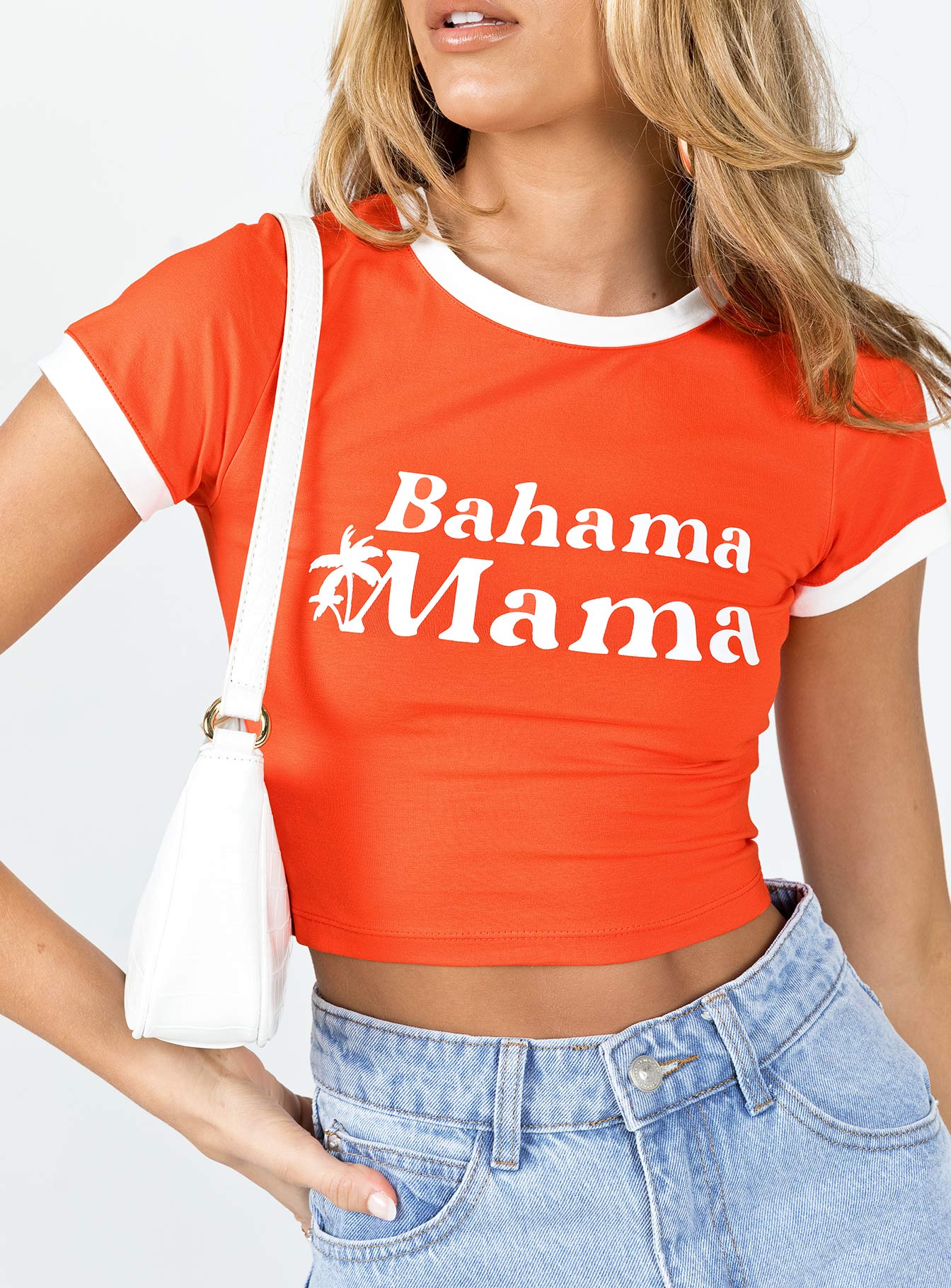 Bahama Mama Cropped Tee Red