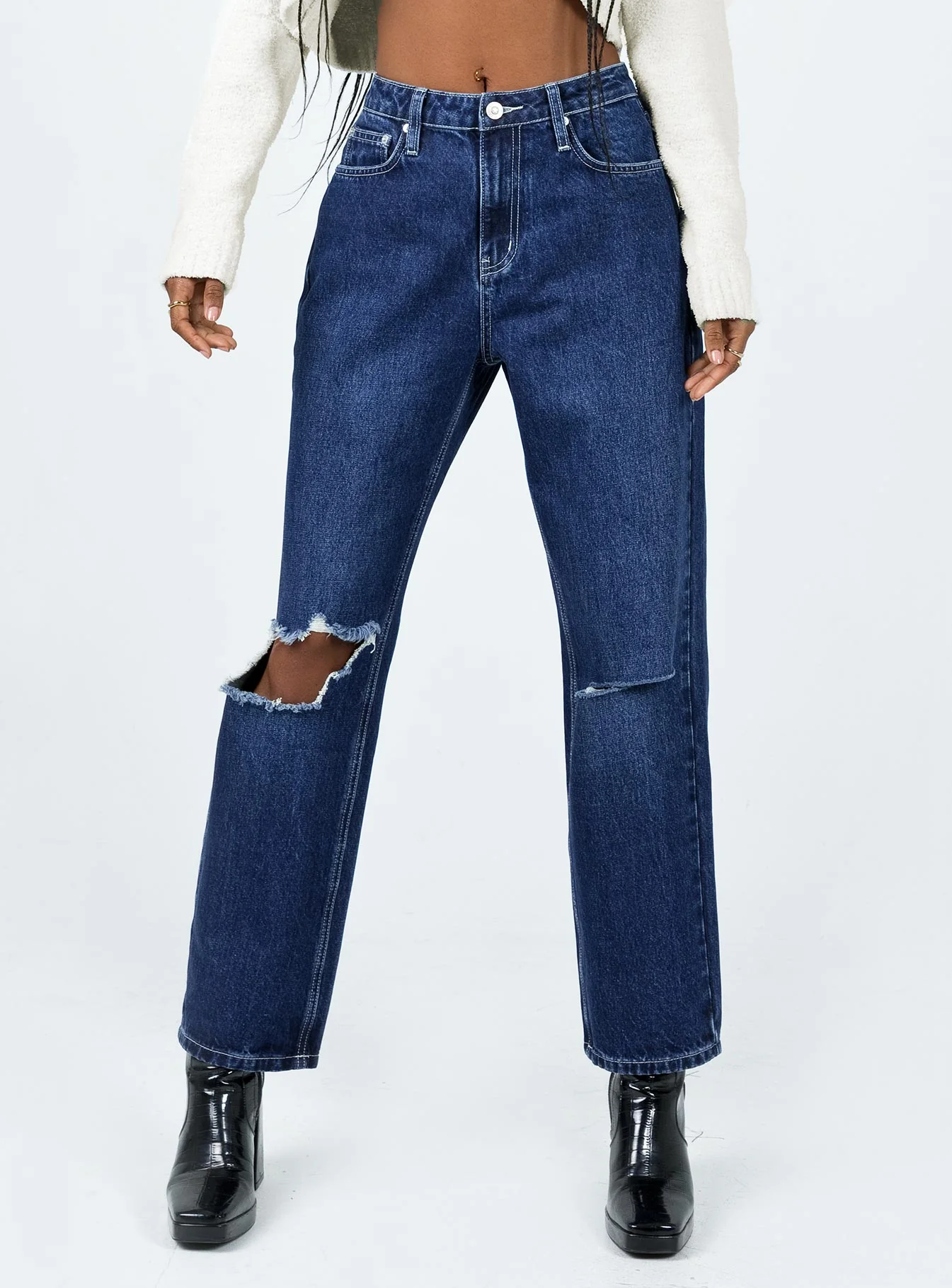 Fairmount Straight Leg Jean Dark Wash Denim