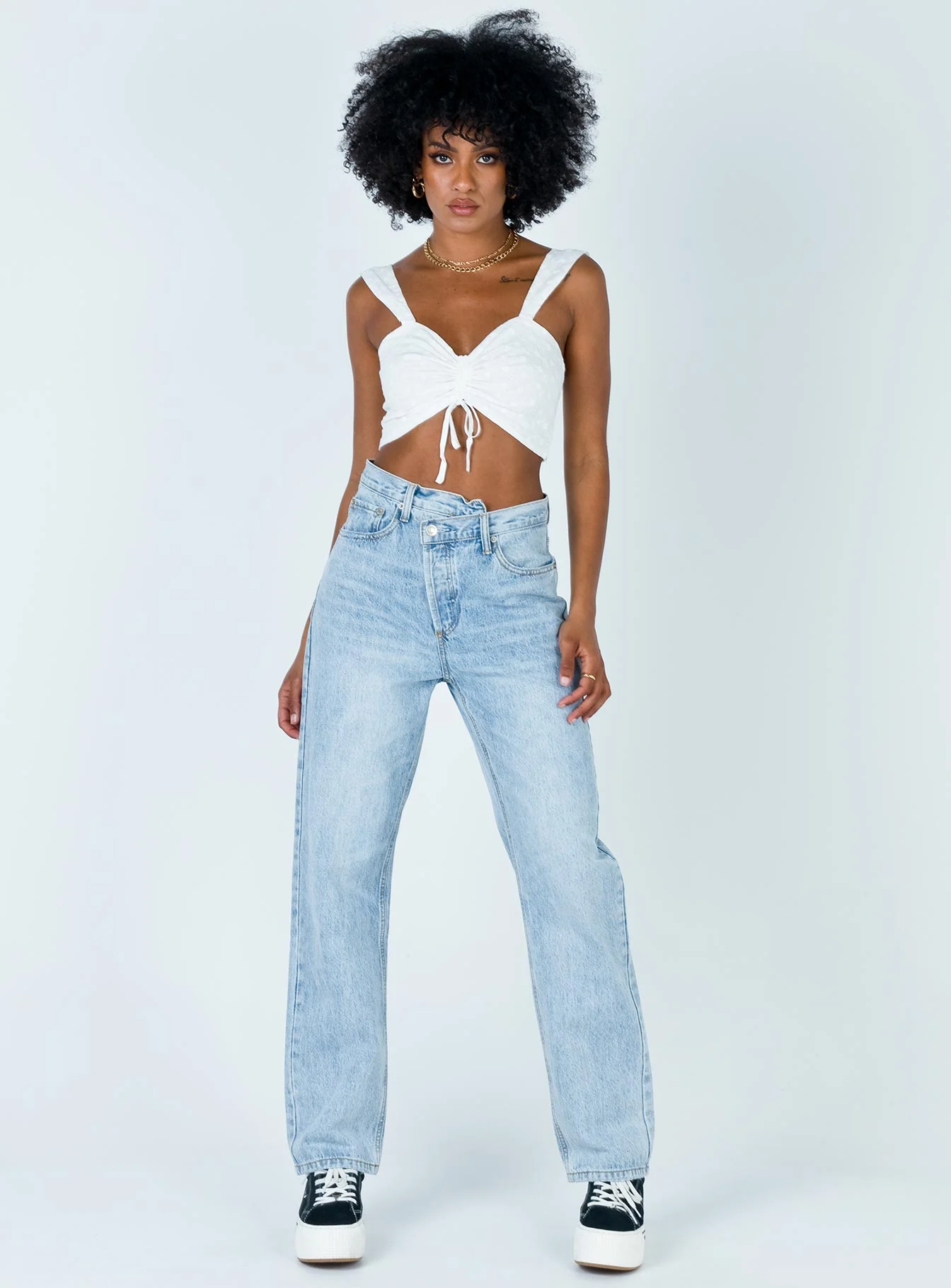 The Ini Crop Top White