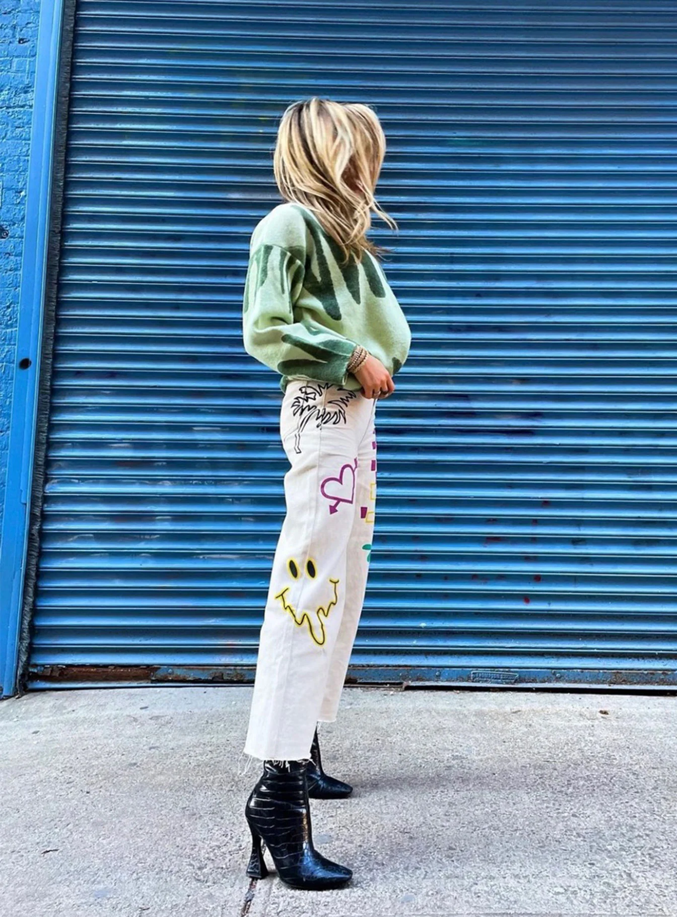 Free My Mind Denim Jeans Cream