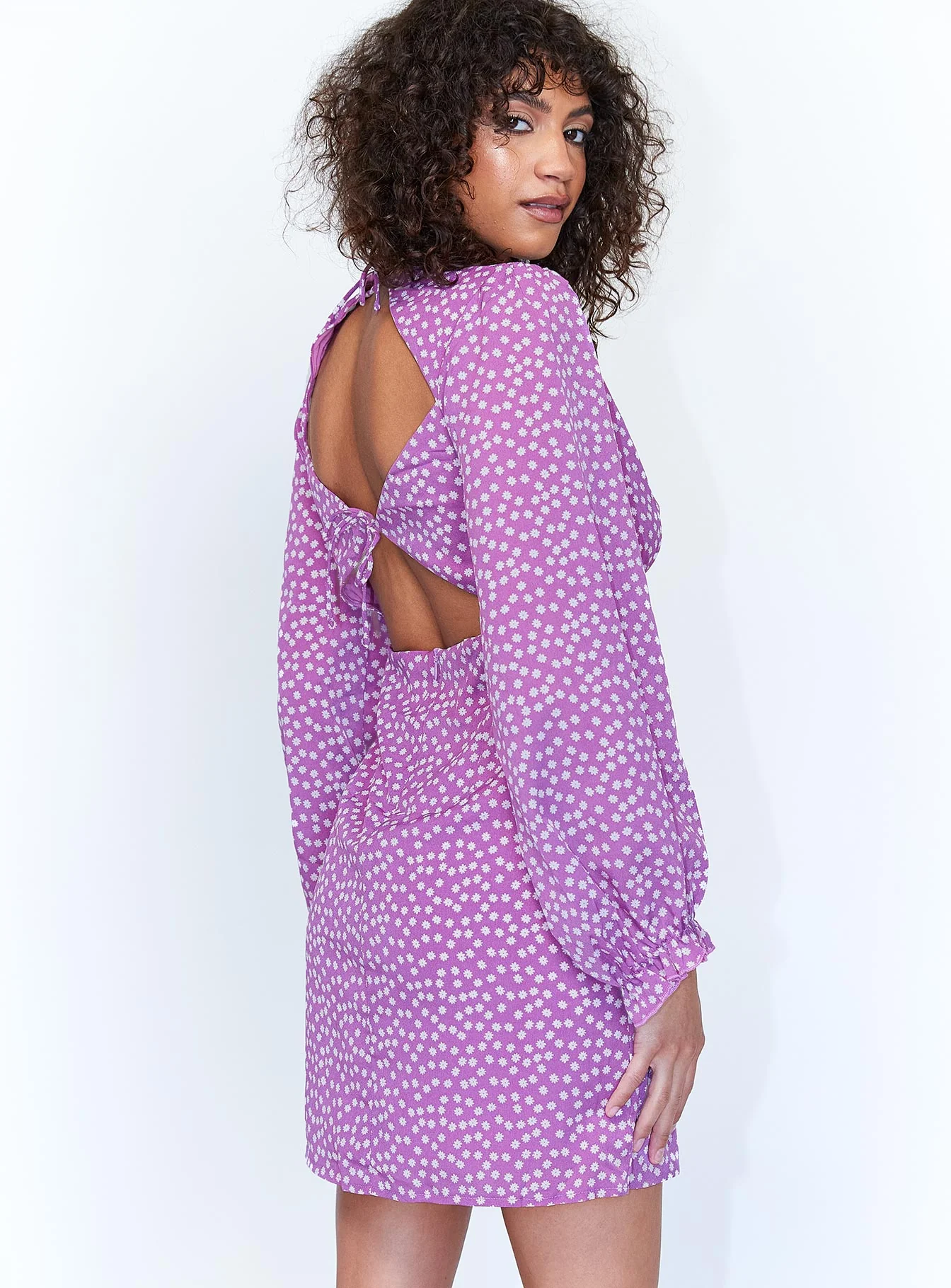 Abbie Mini Dress Purple