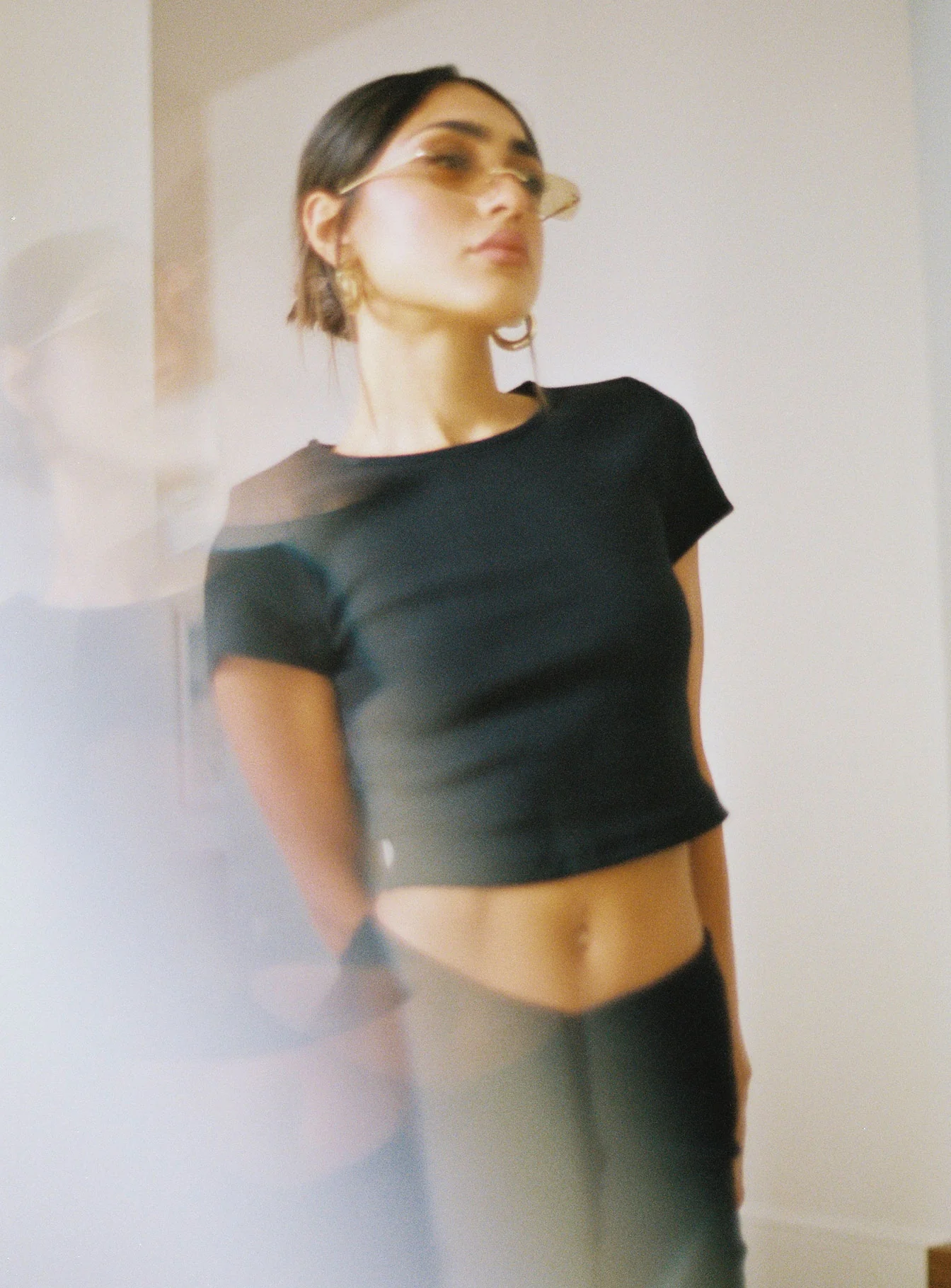 Organic Classic Crop Tee Black