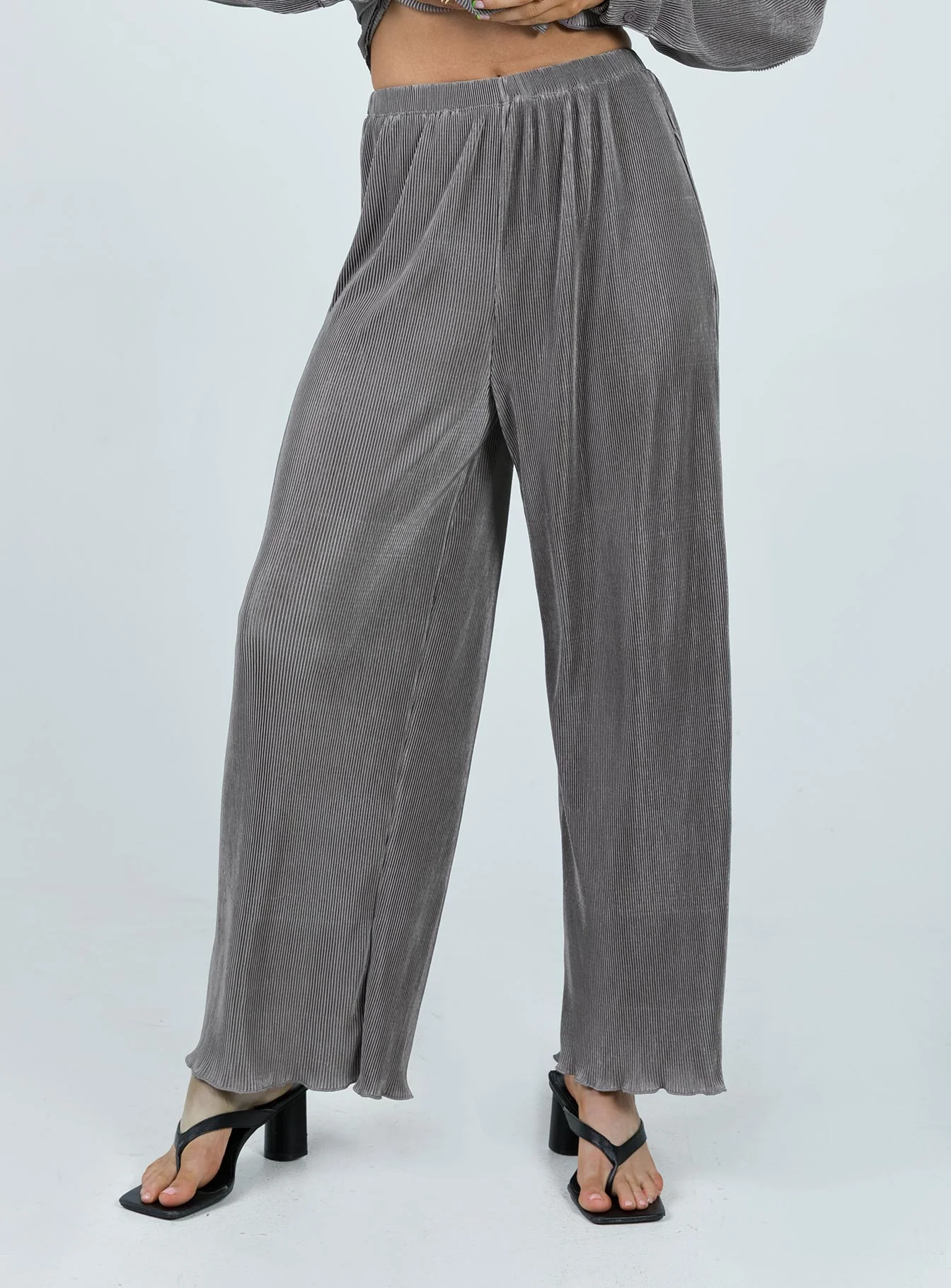 Cartmore Plisse Pants Charcoal