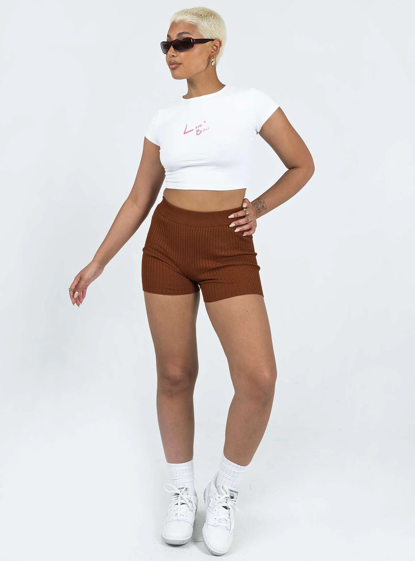 Skylar Bike Shorts Brown