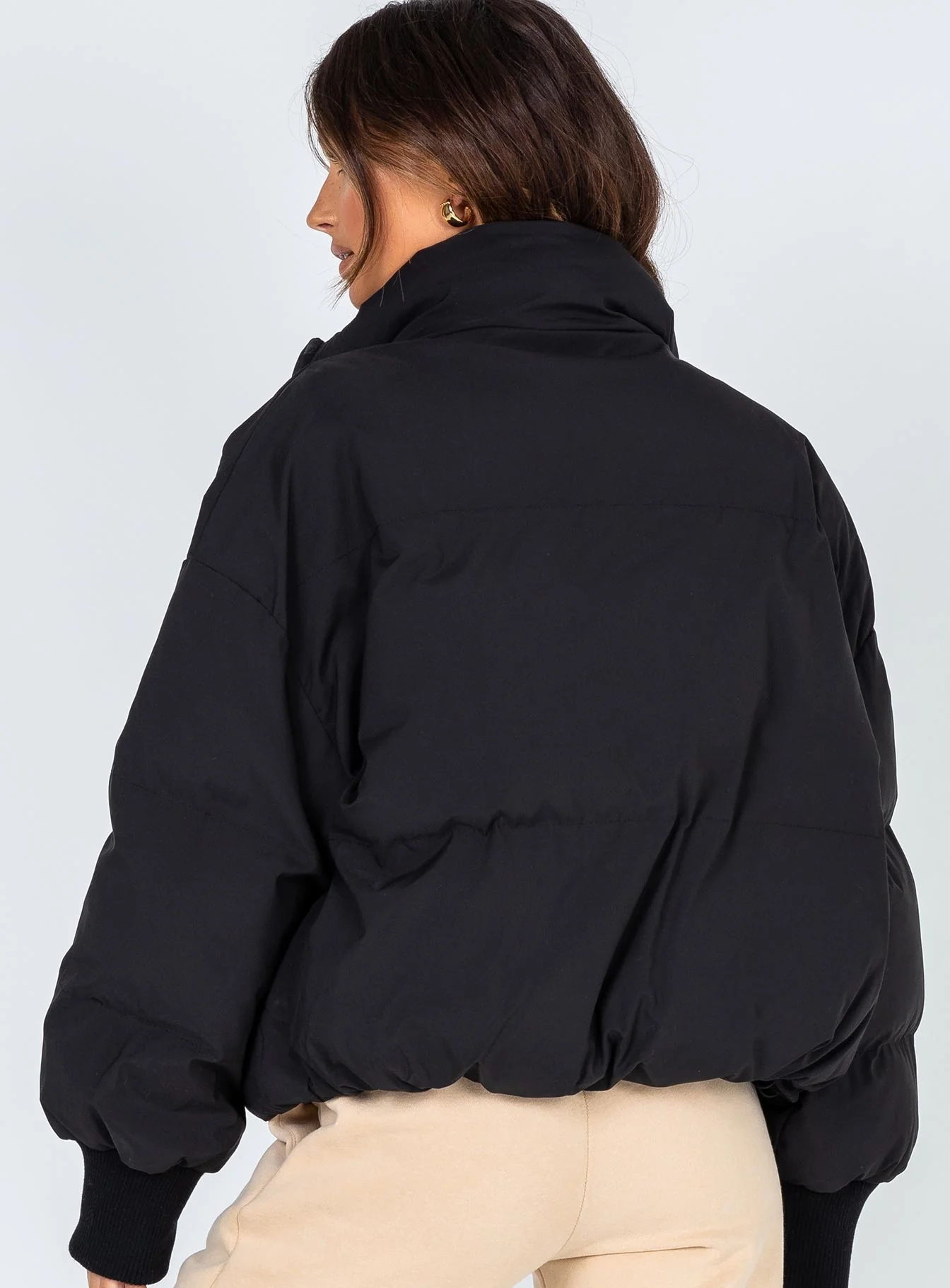 Abe Puffer Jacket Black Eco