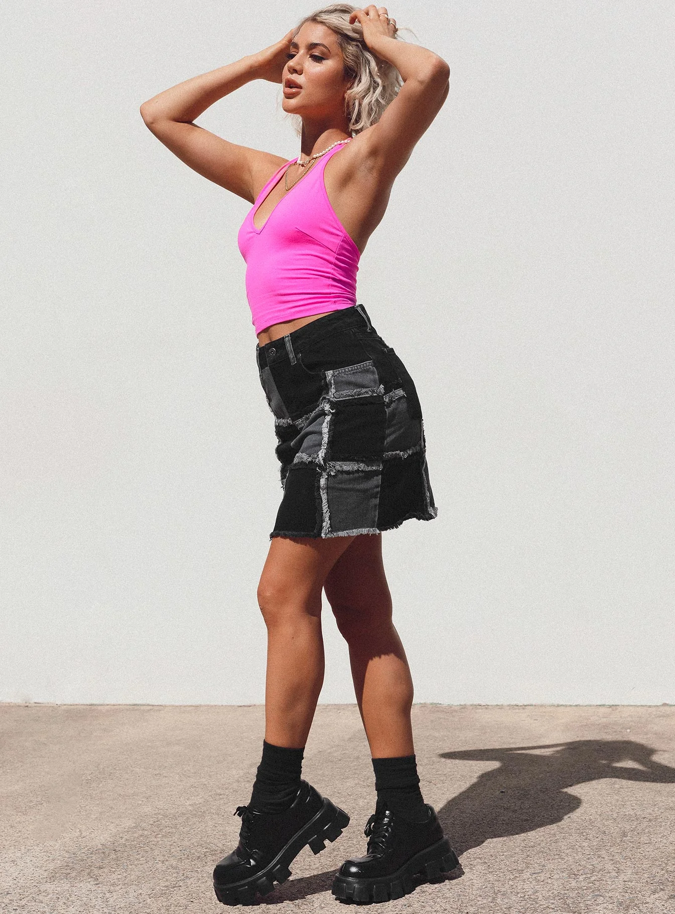 The Ragged Priest Resolute Skirt Charcoal