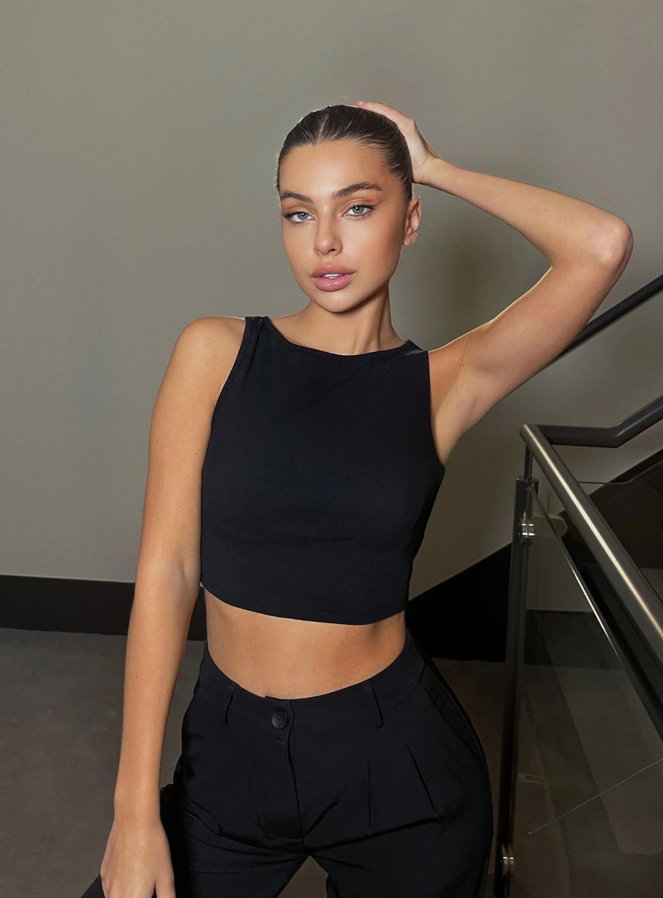 Darlington Crop Top Black