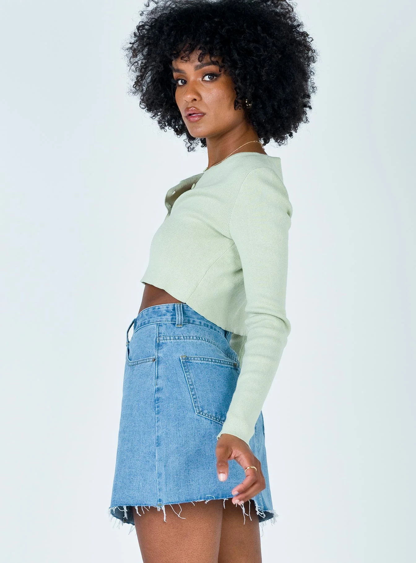 Hallie Denim Mini Skirt