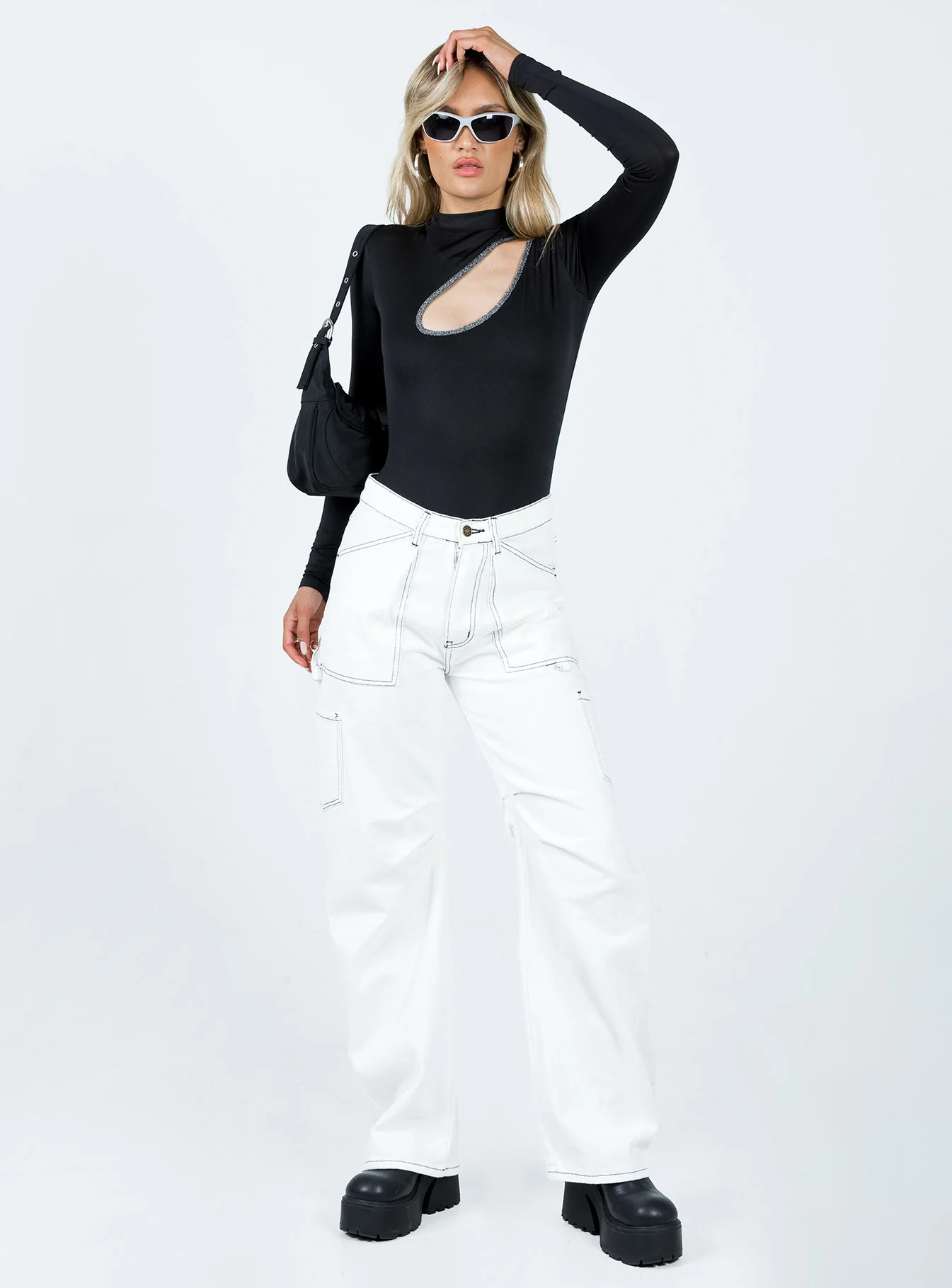 Belli Cut Out Bodysuit Black