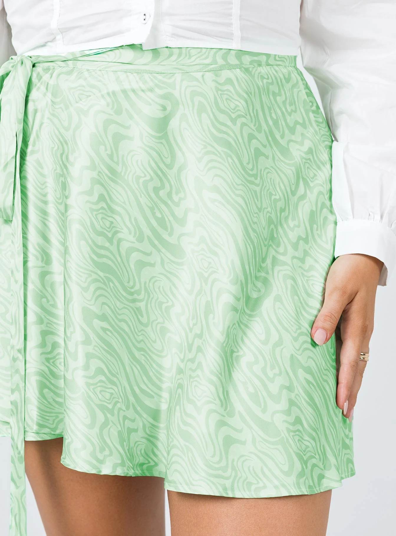 Naina Mini Skirt Green