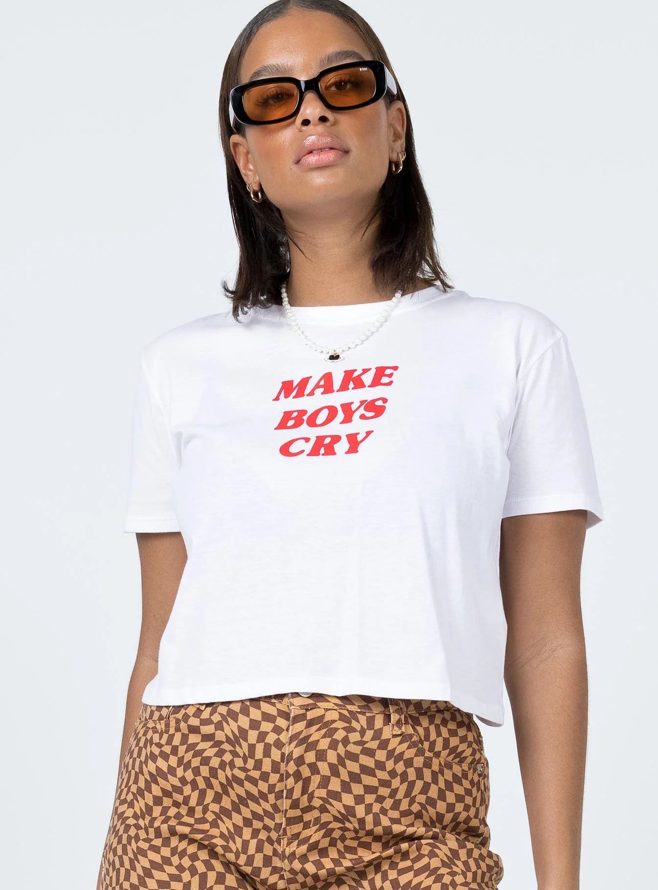 Motel Shrunk Tee White Make Boys Cry
