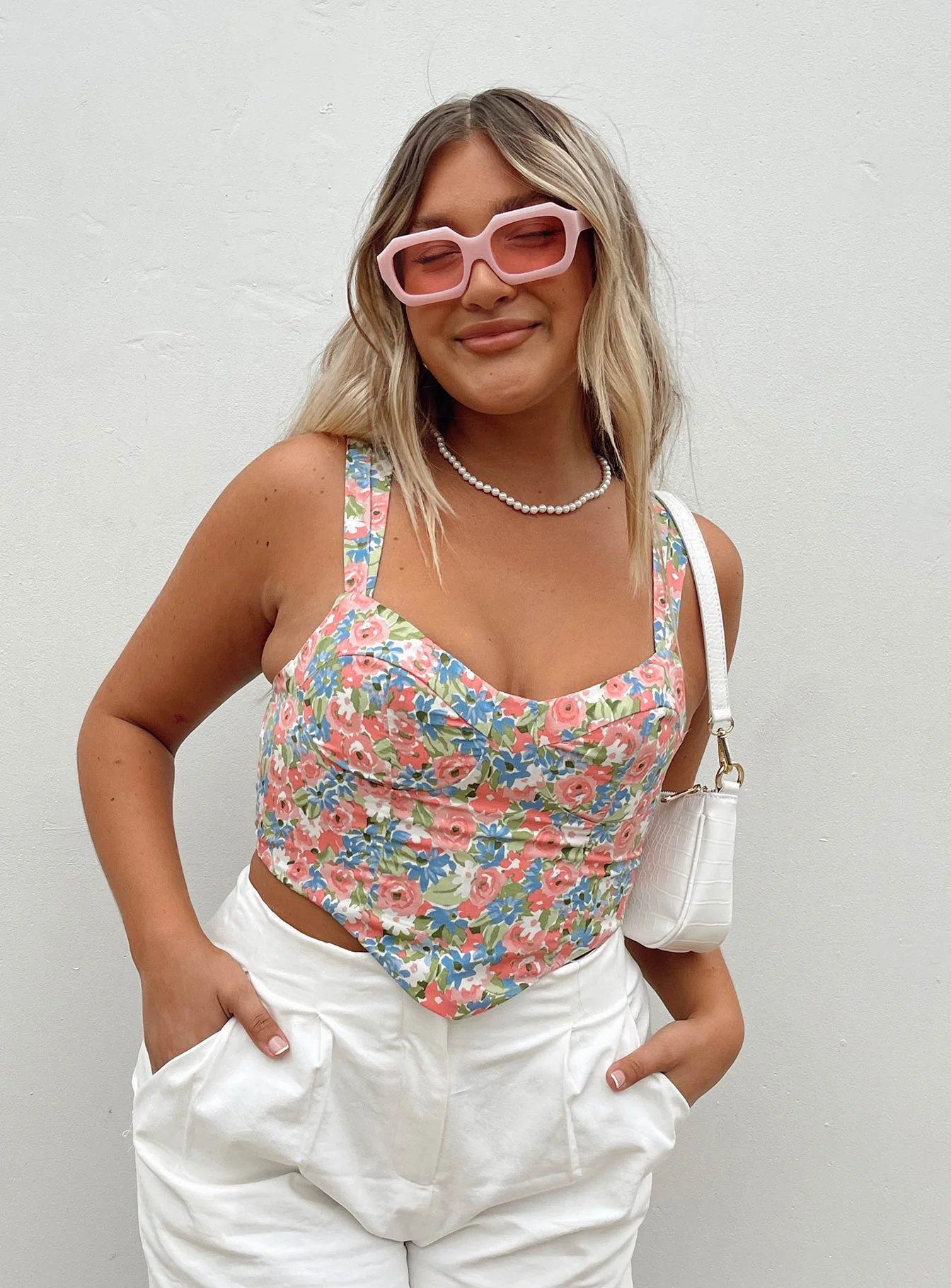 Aleta Top Pink Floral