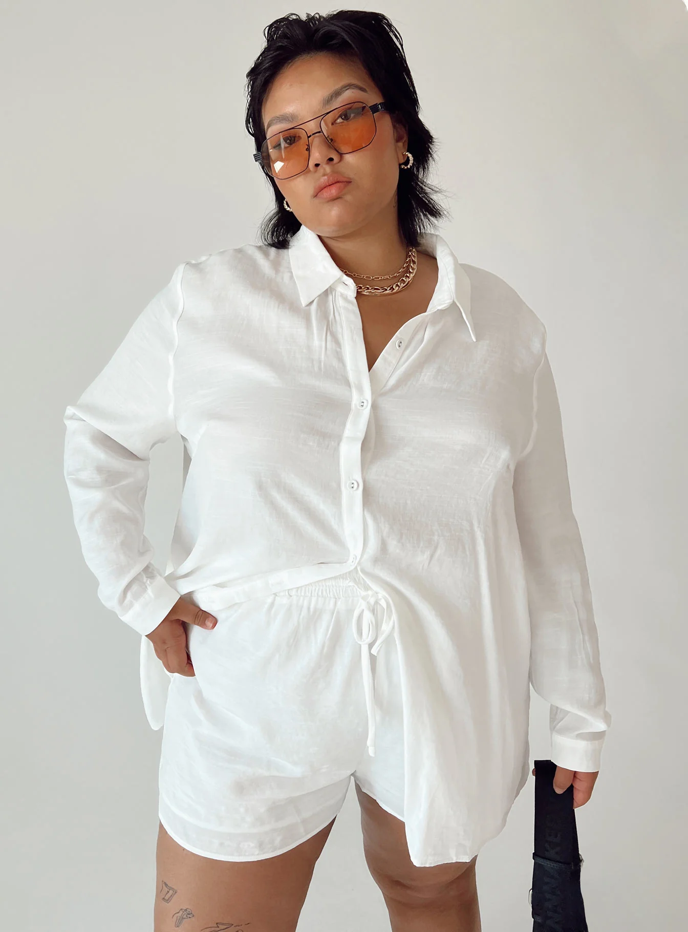 The Chloe Set White Curve