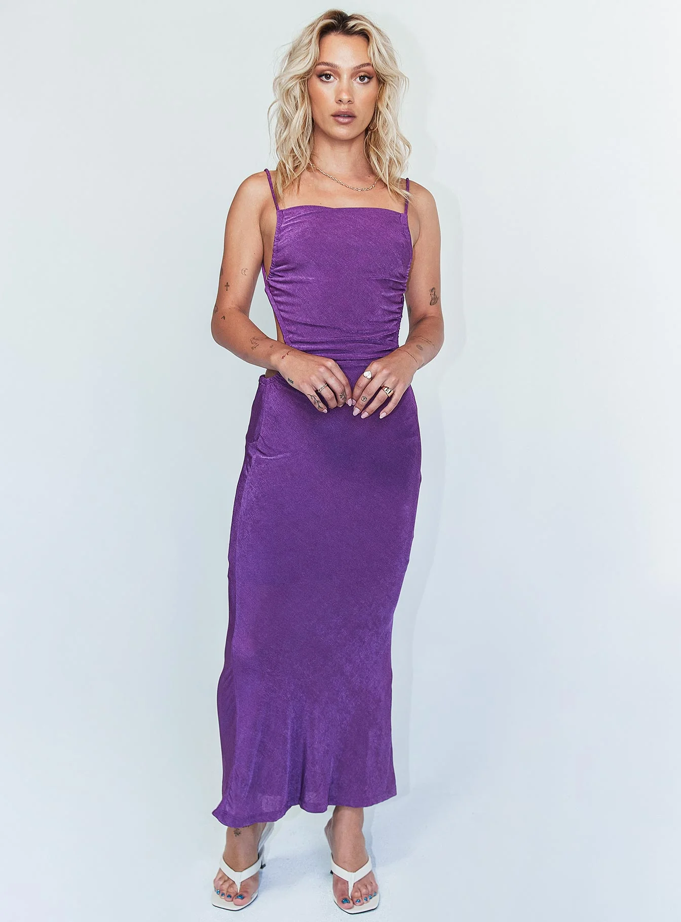 Vera Midi Dress Purple