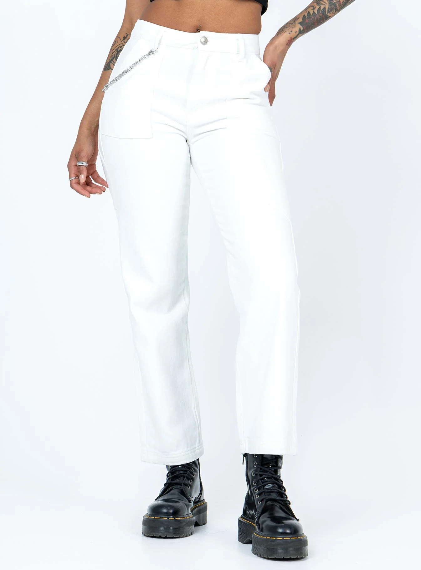 Organic Julia Carpenter Denim Jeans White