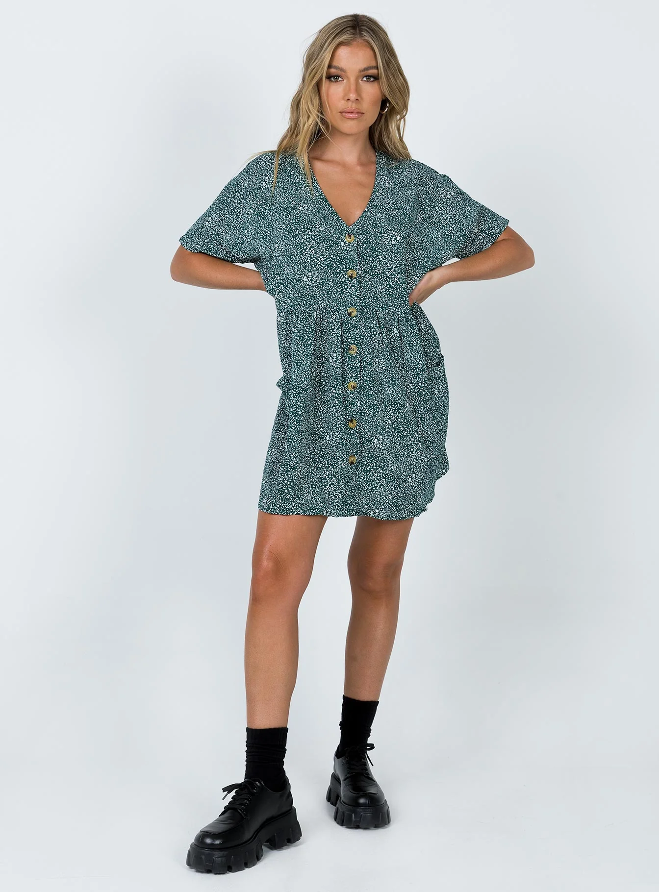 Noname Mini Dress Green