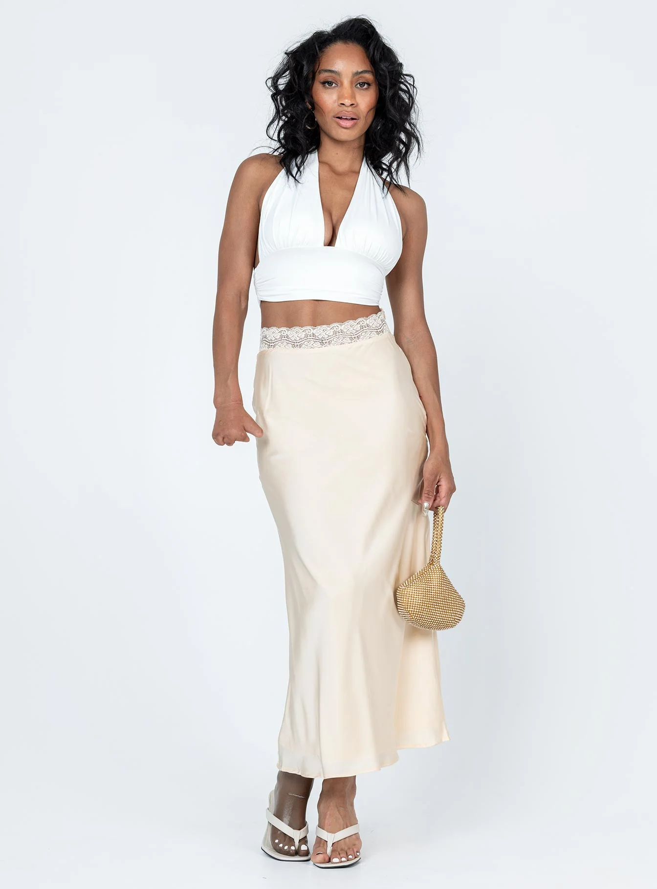The Charmaine Maxi Skirt Cream