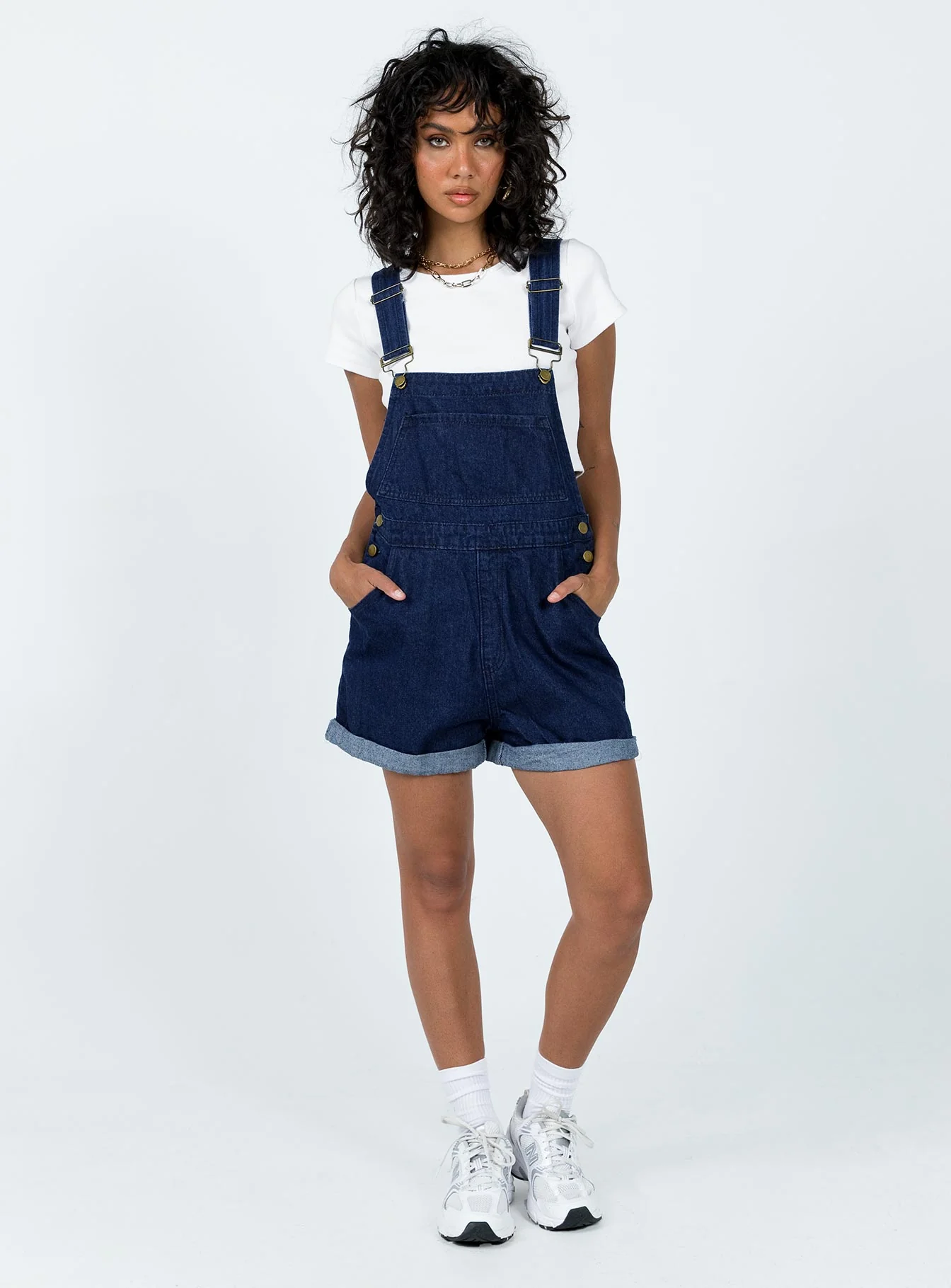 Kacey Overalls Dark Wash Denim