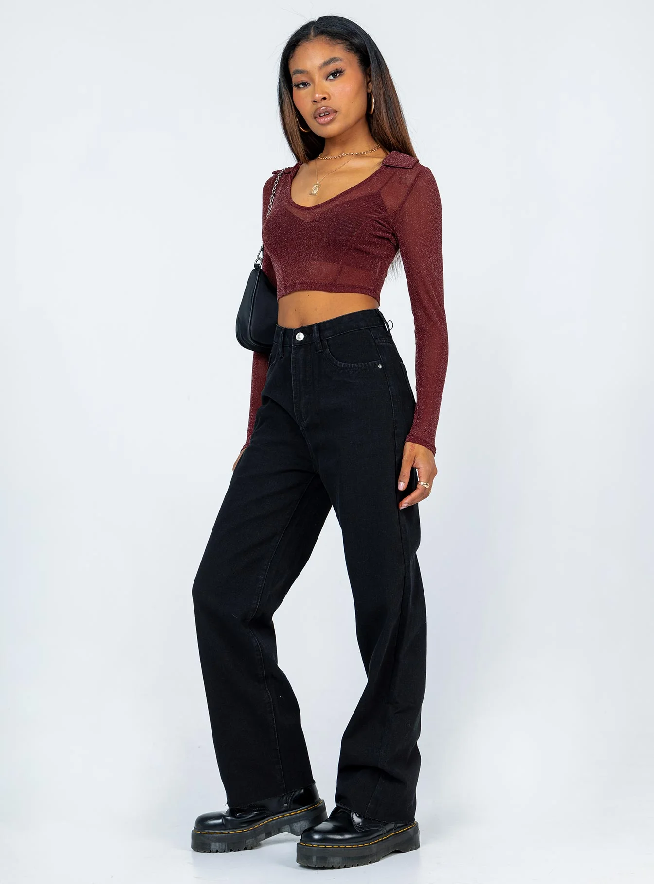 Kalinda Denim Jeans Black