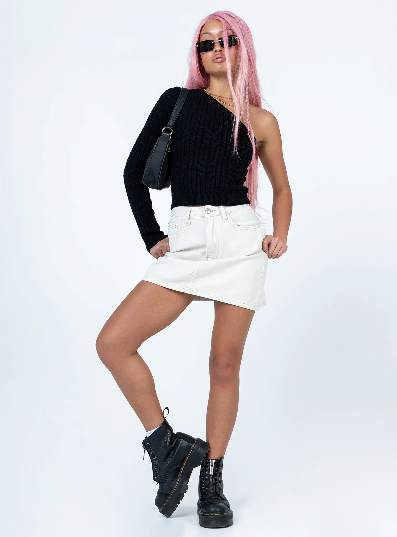 Edyn Mini Skirt White