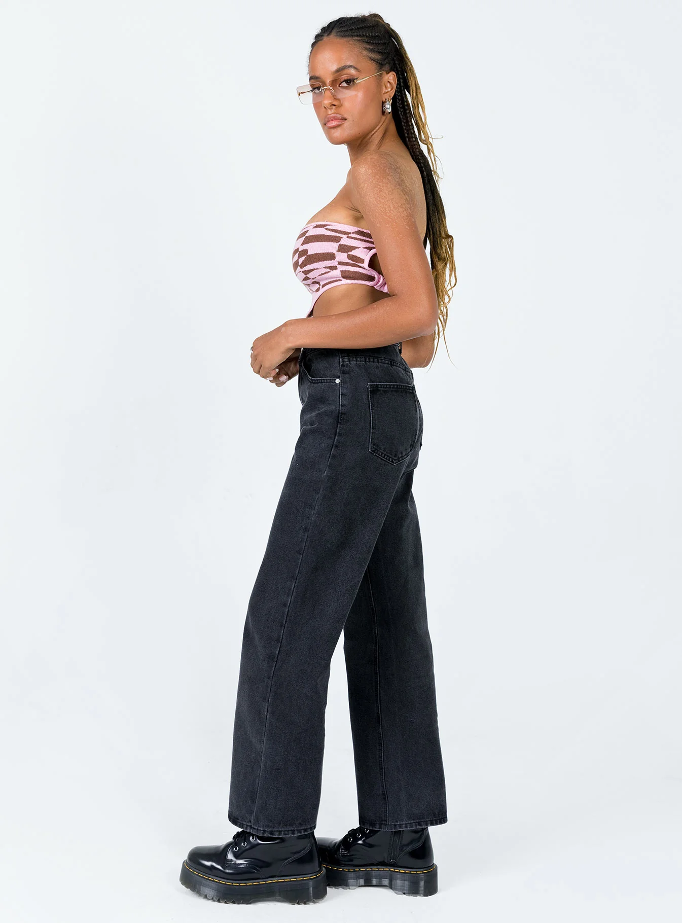 Henley Denim Jeans Black