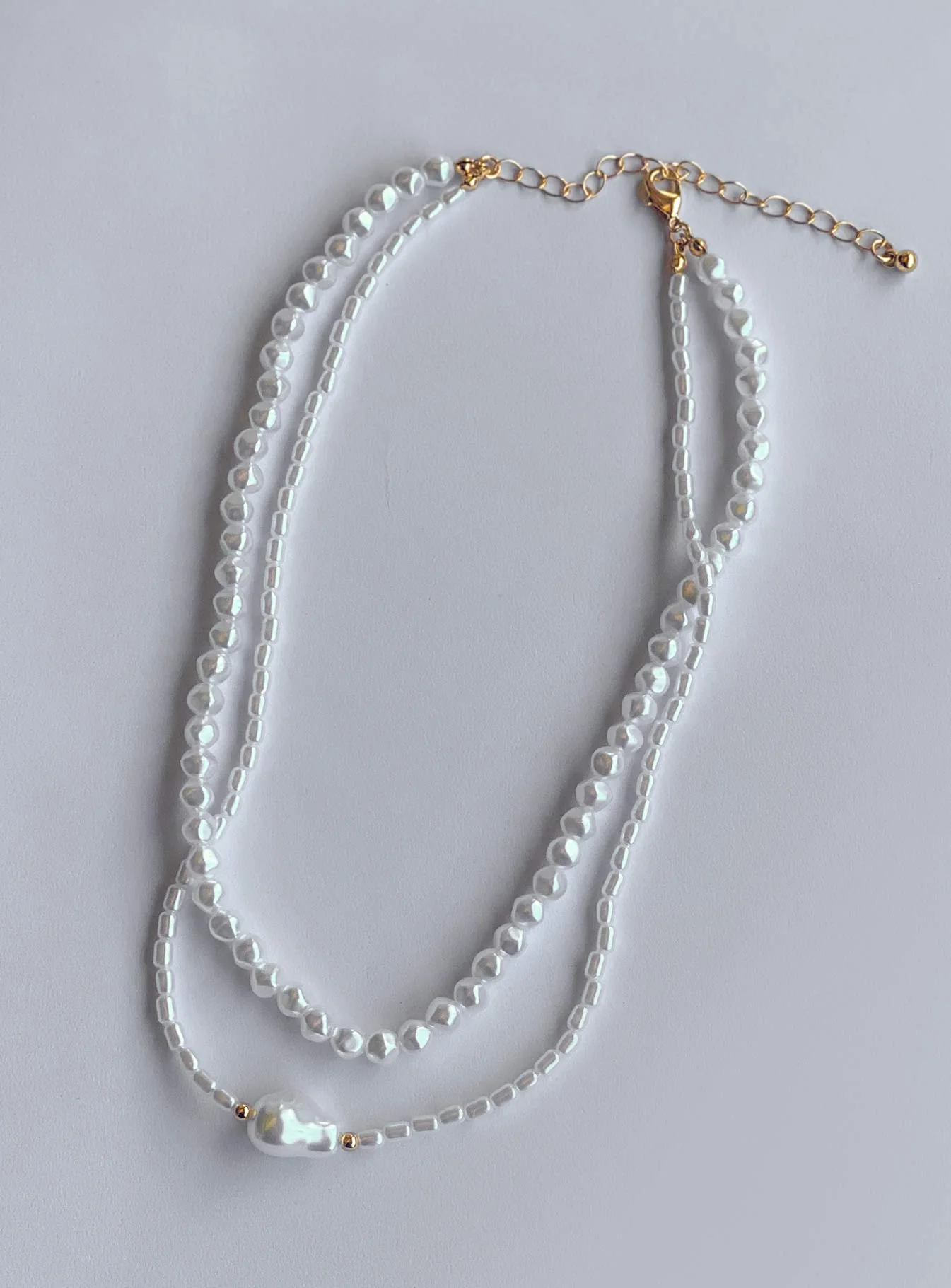 Misuraca Pearl Necklace Set Gold