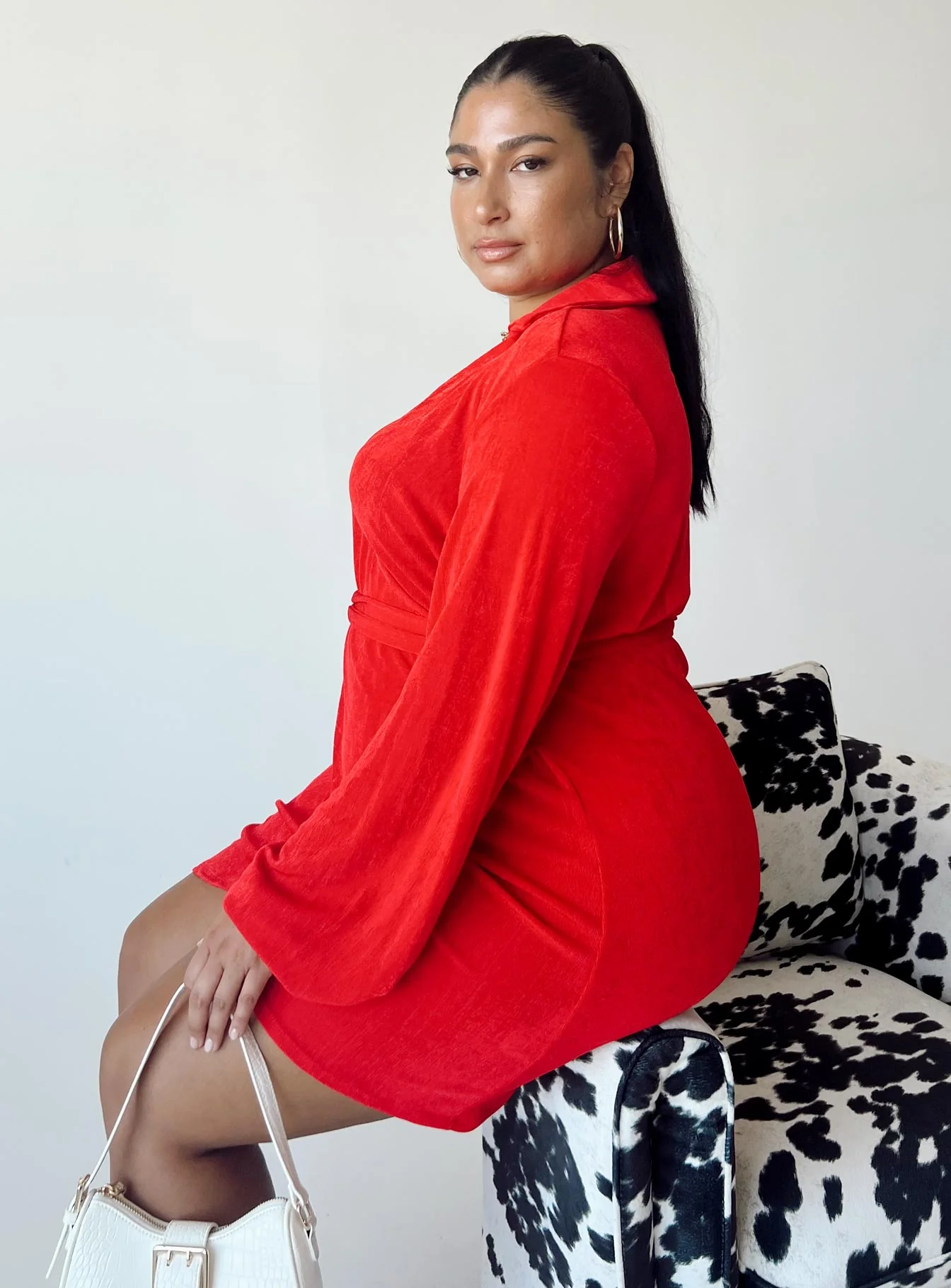 Party Time Mini Dress Red Curve