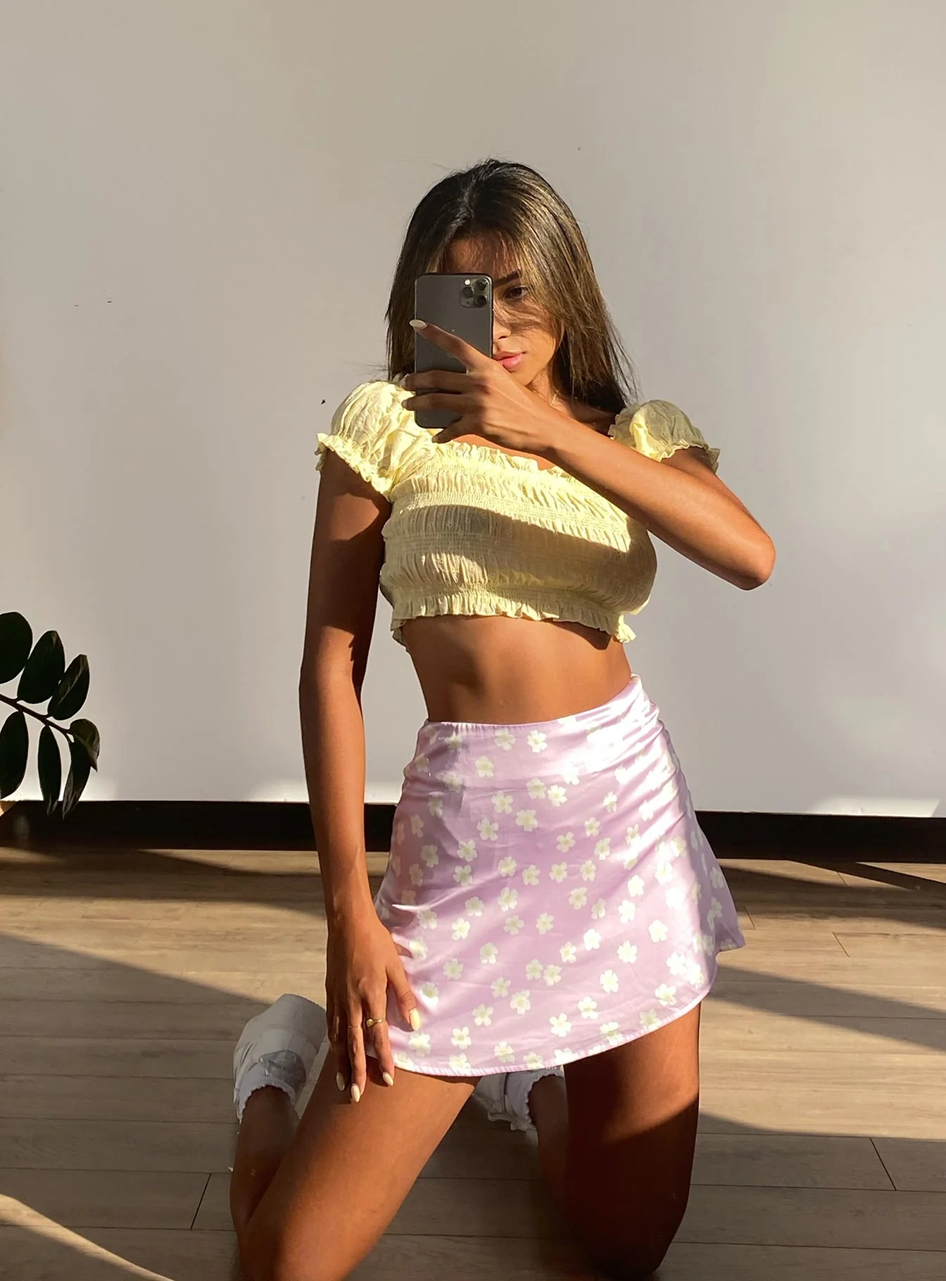 Olton Mini Skirt Lilac