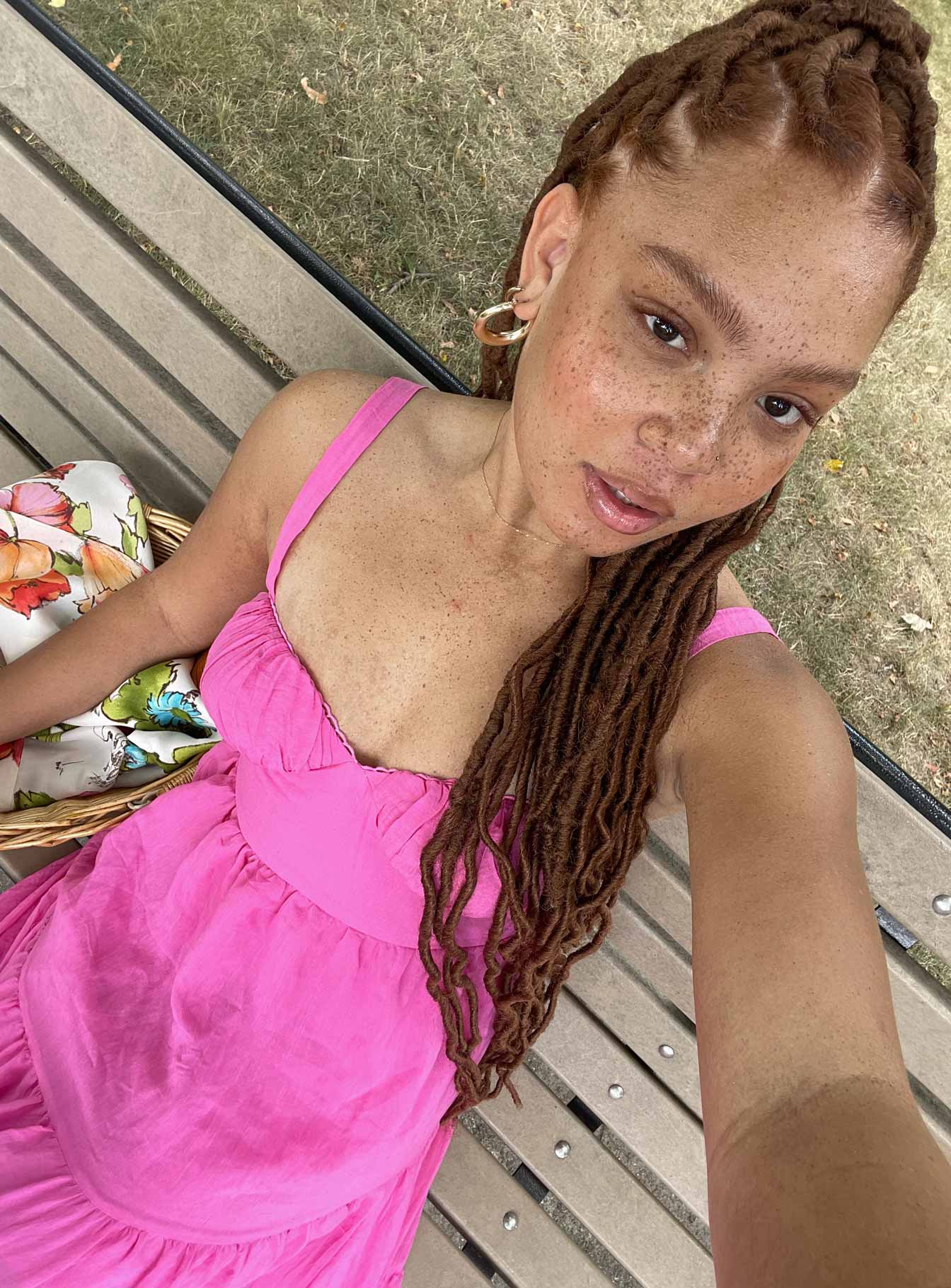 Joella Midi Dress Pink