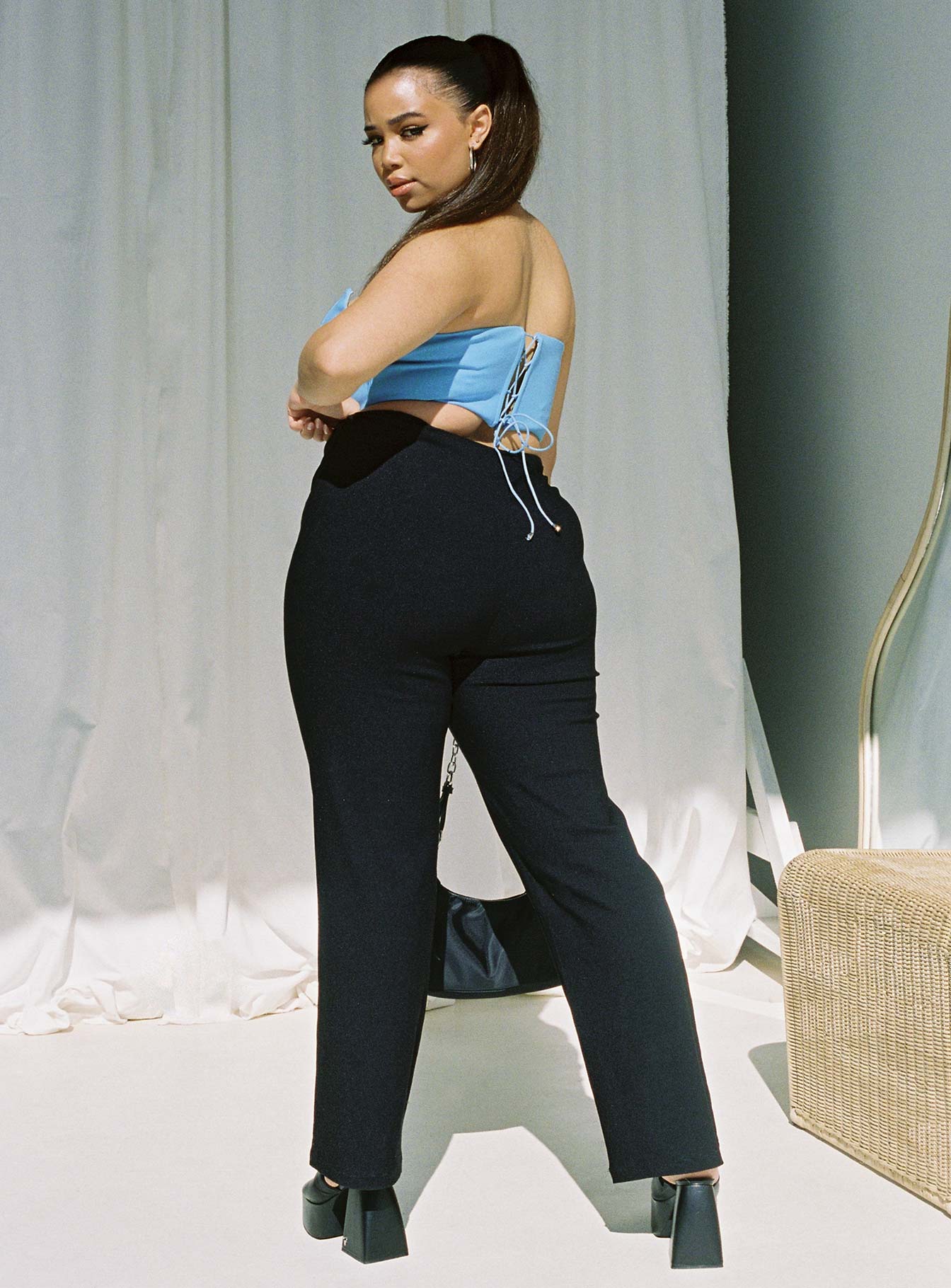 Zara Pant Black Curve