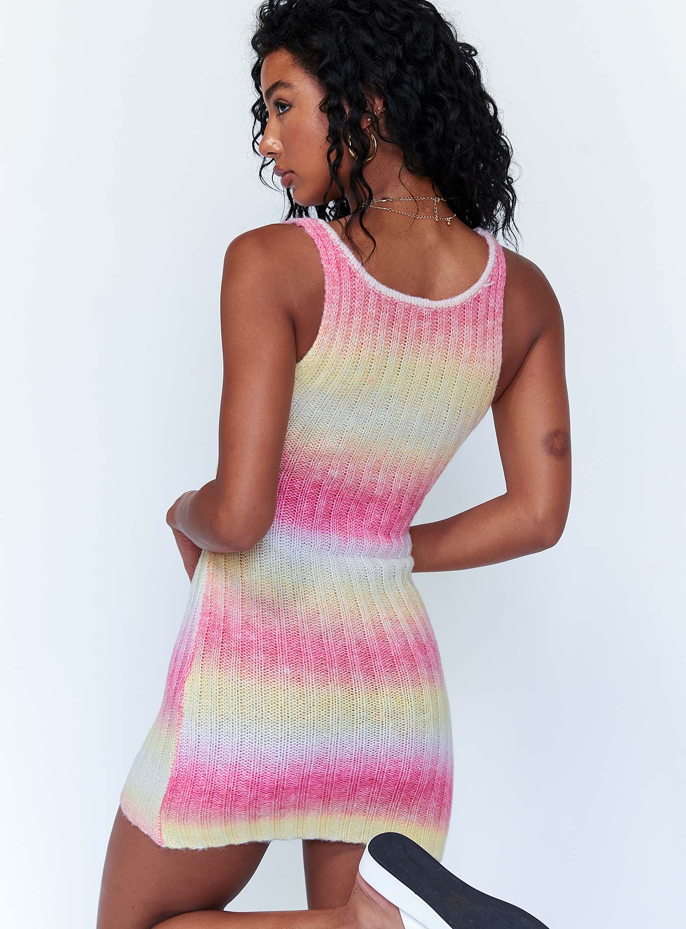 Mila Mini Dress Yellow / Pink