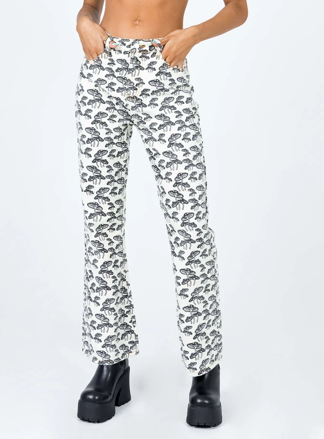 Meilani Lounge Denim Jeans Off White