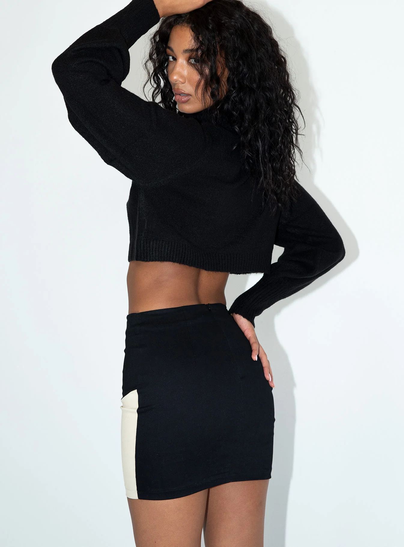 Celine Mini Skirt Beige / Black