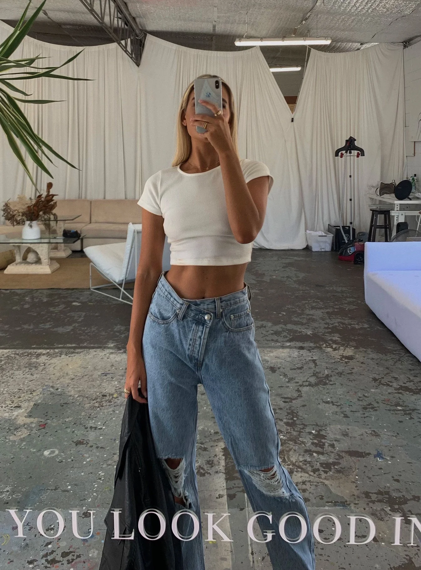 The Classic Cropped Tee White
