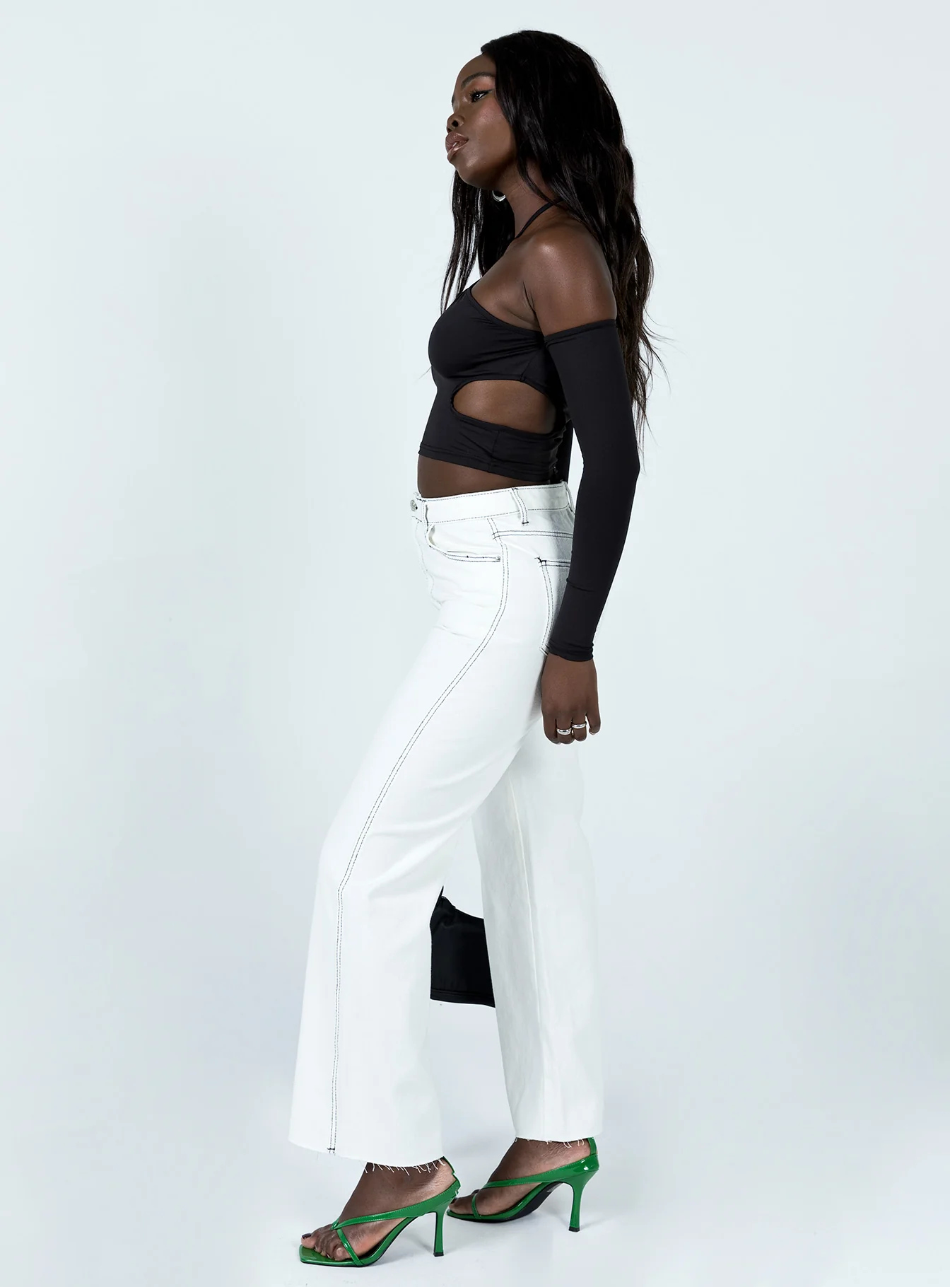 Saleccia Straight Leg Denim Jeans White