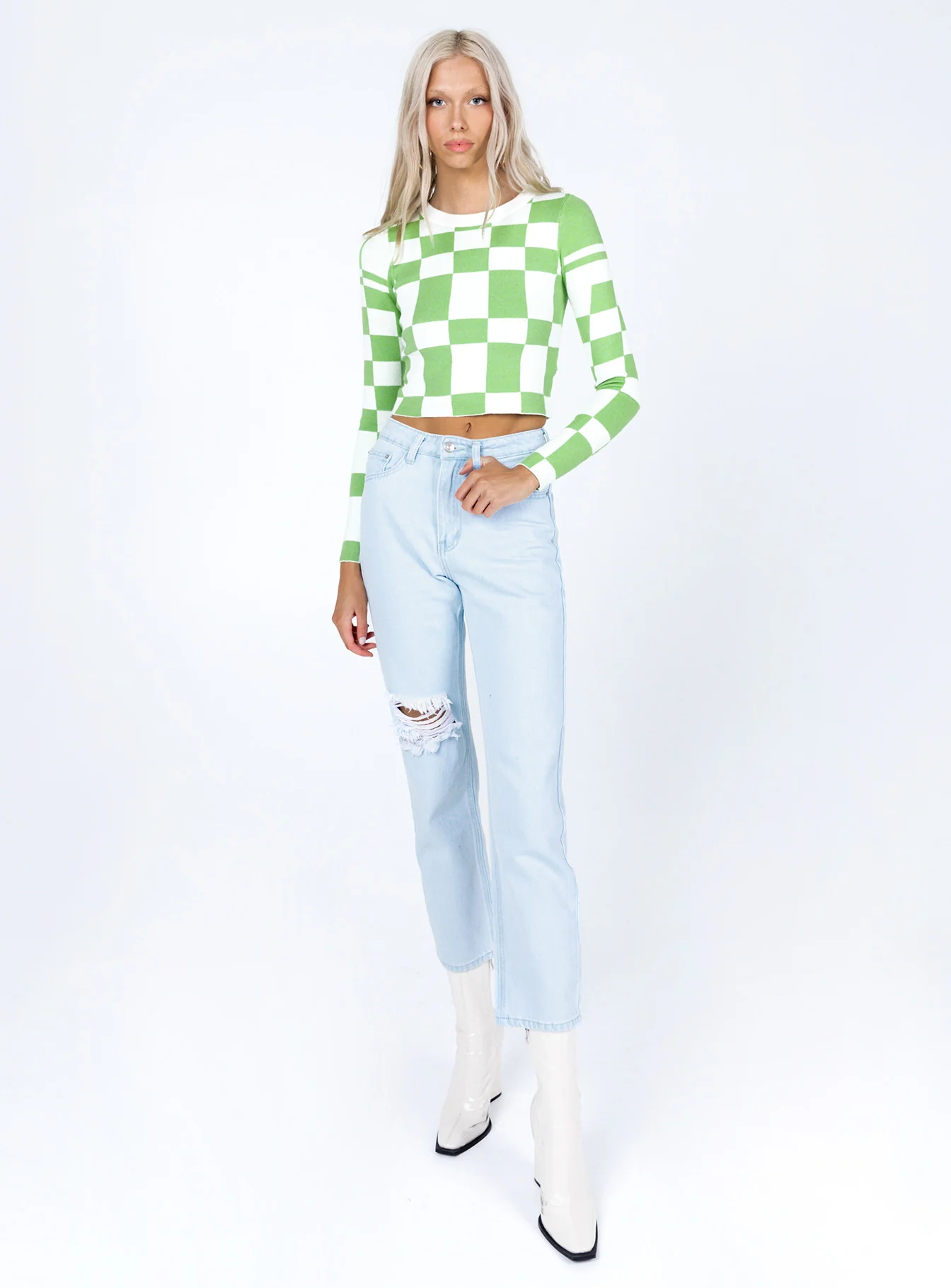 Palermo Straight Leg Light Wash Denim Jeans