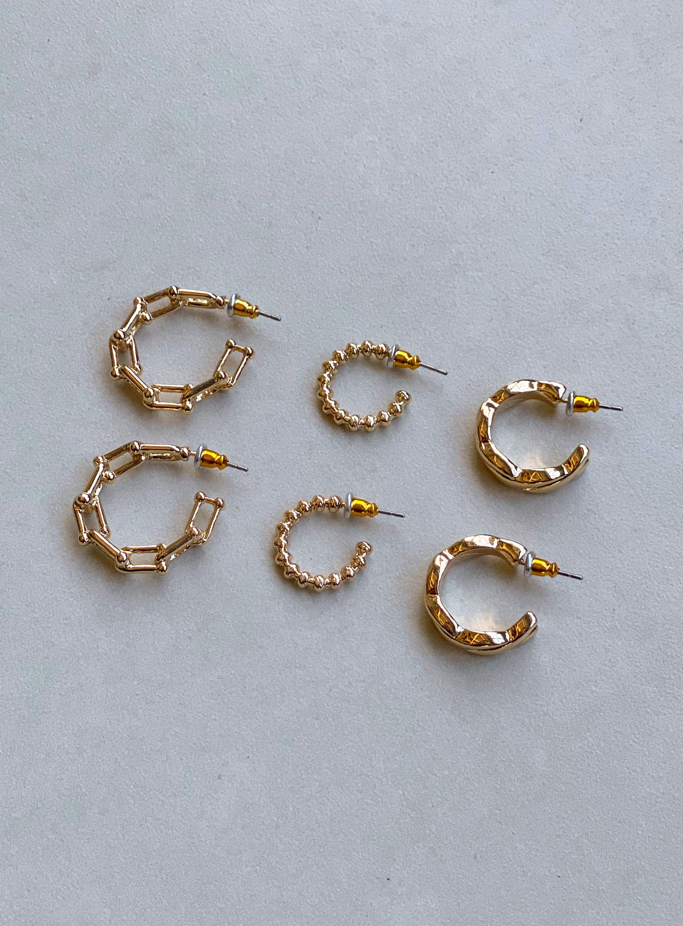 Maxton Earring Pack Gold