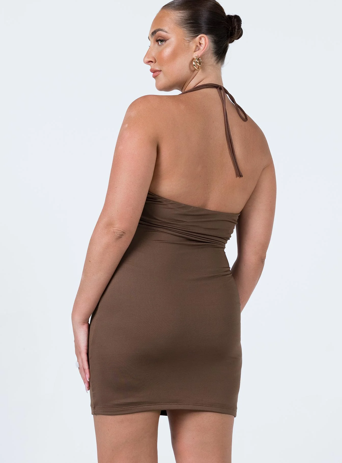 Scarlette Mini Dress Brown
