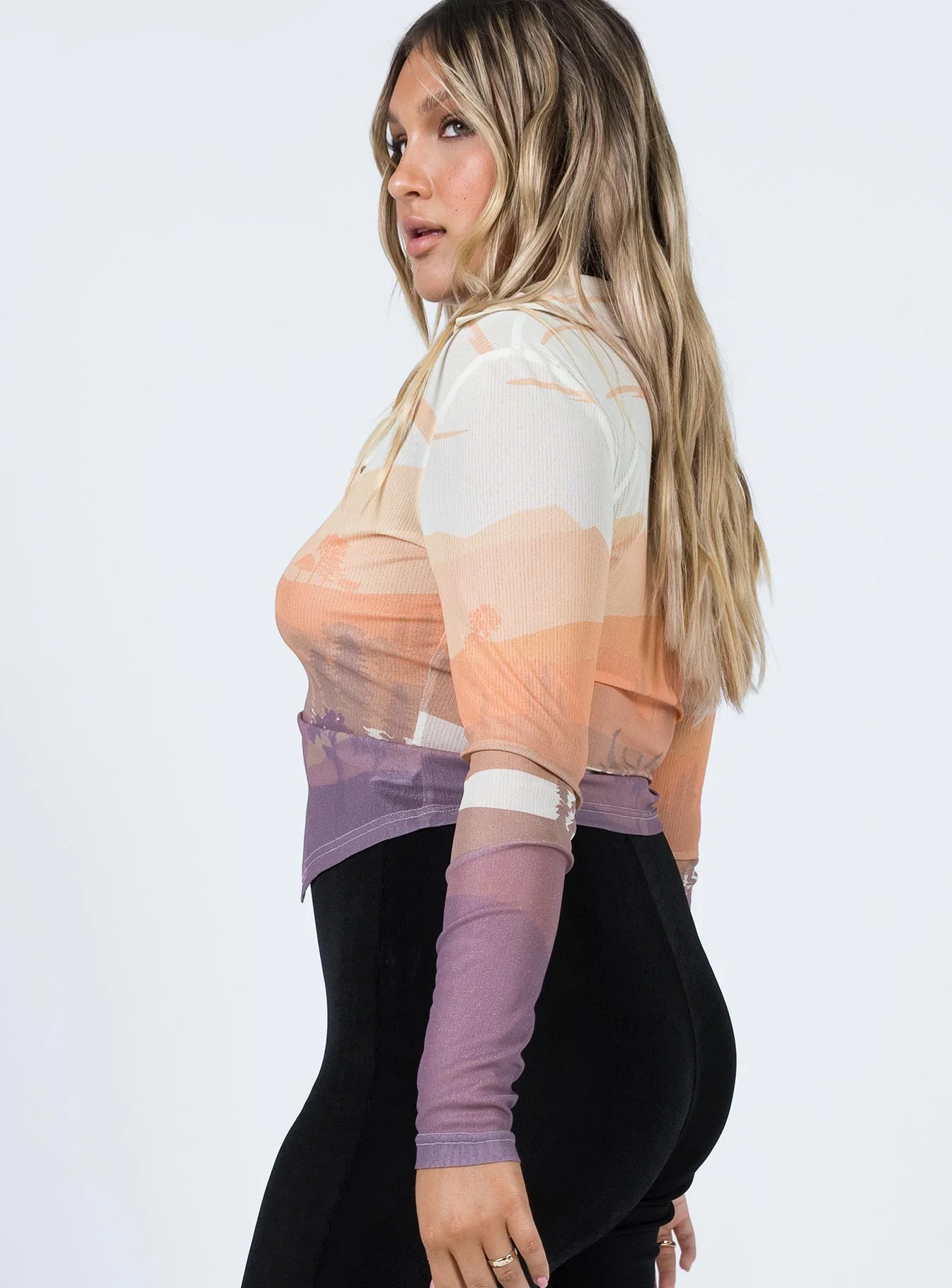 Desert Sands Long Sleeve Top Multi