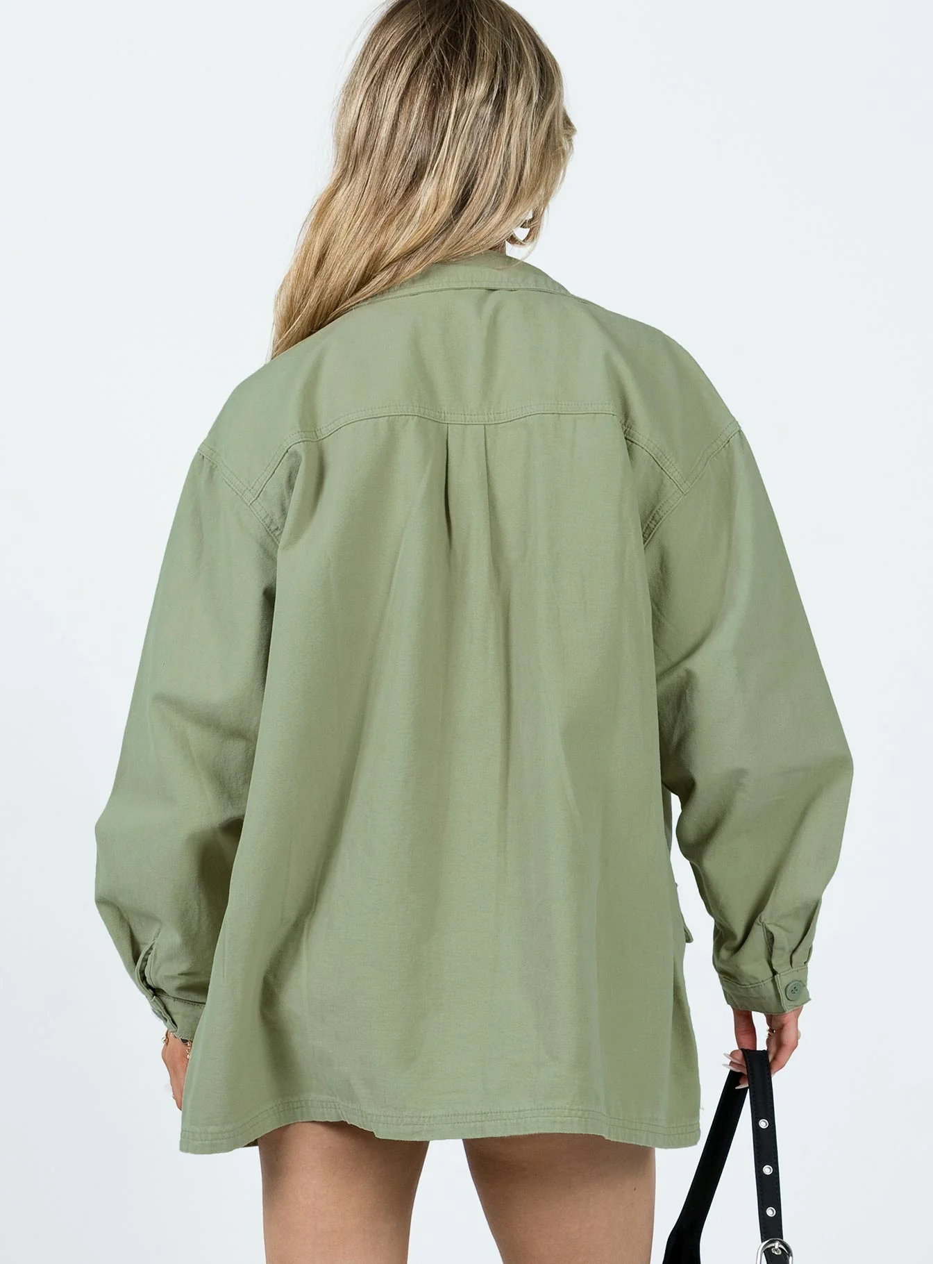 Germaine Cargo Shacket Khaki