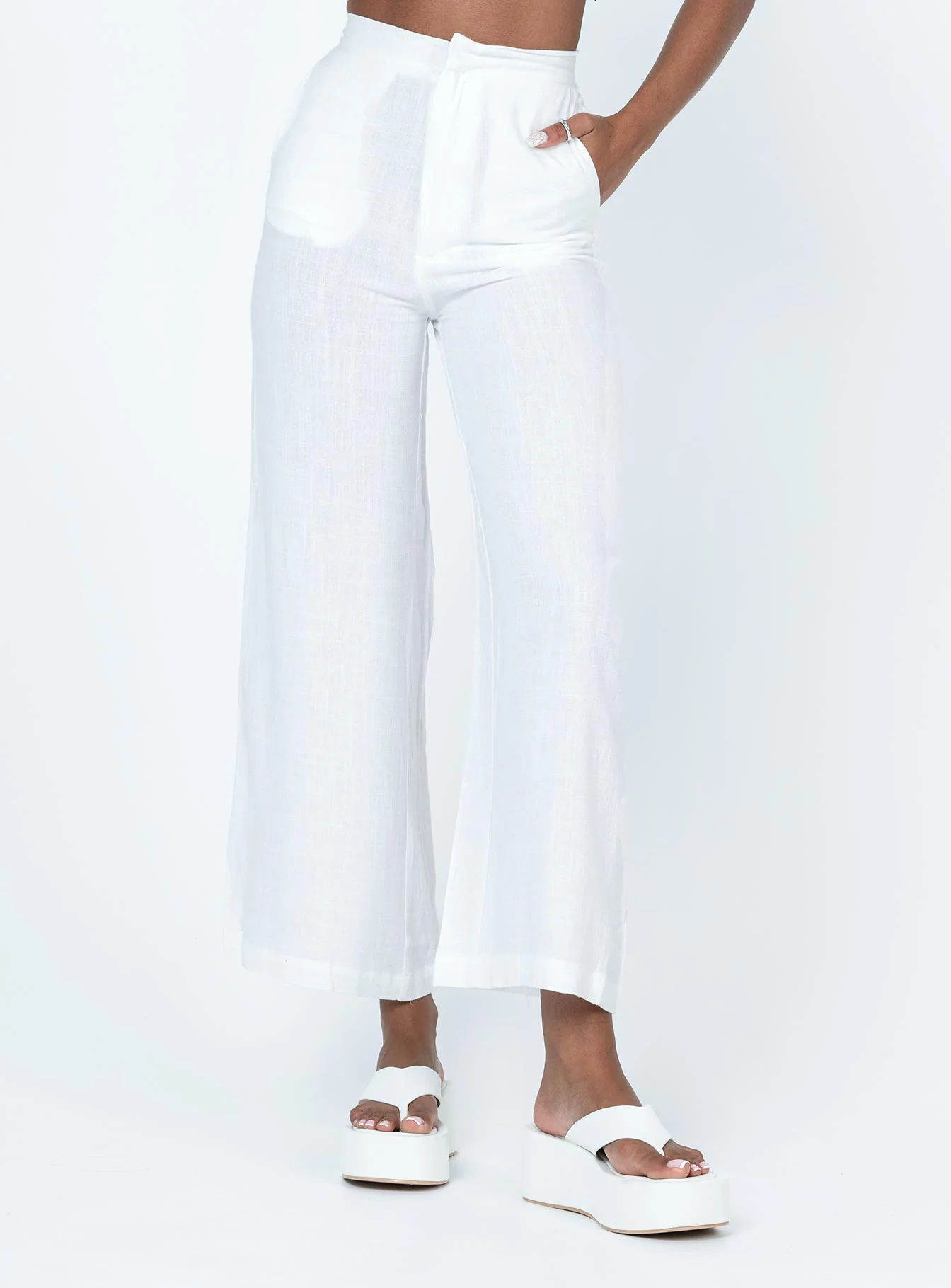 Simona Pants White