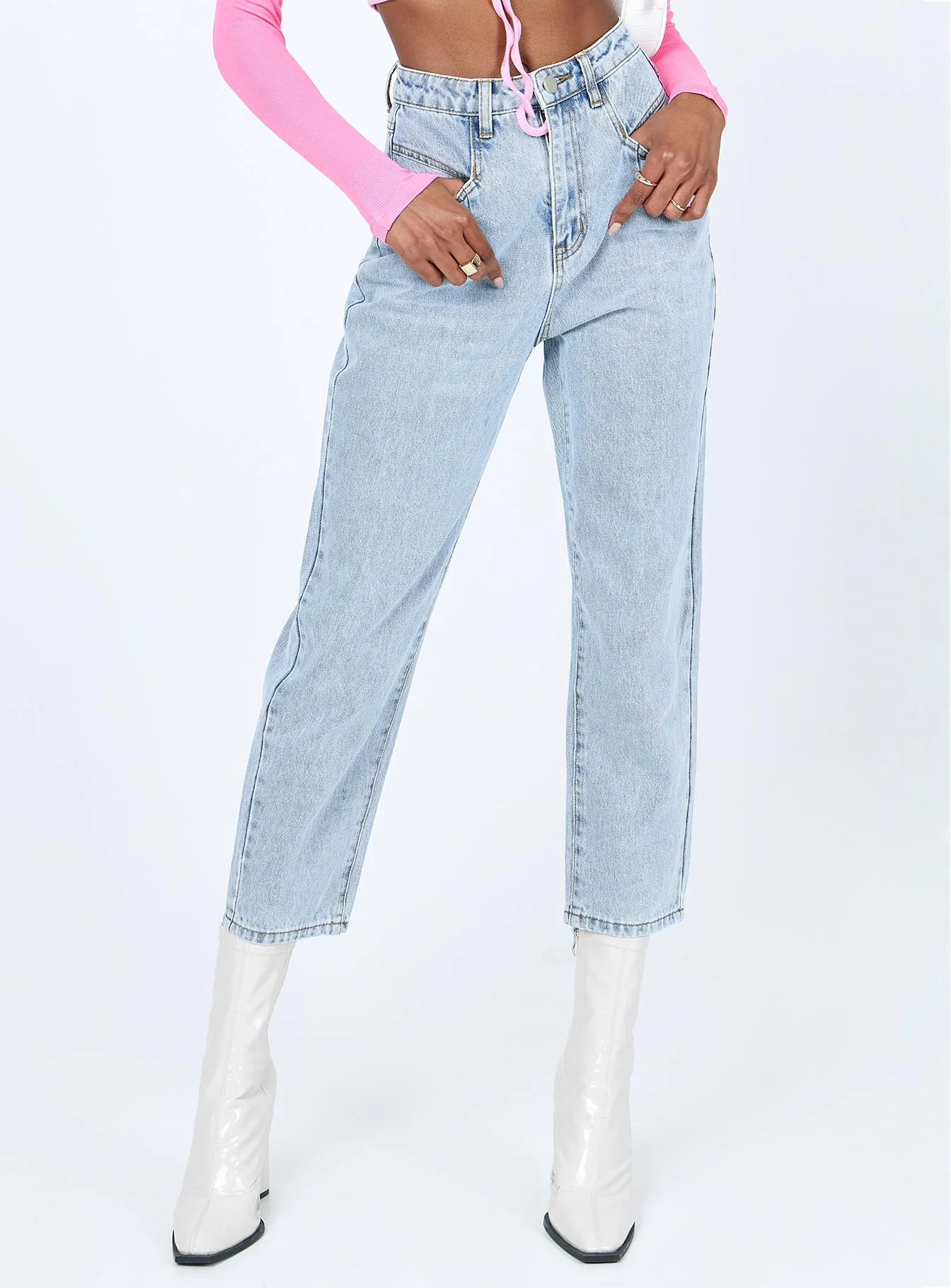 Organic Kibrya Mom Denim Jeans