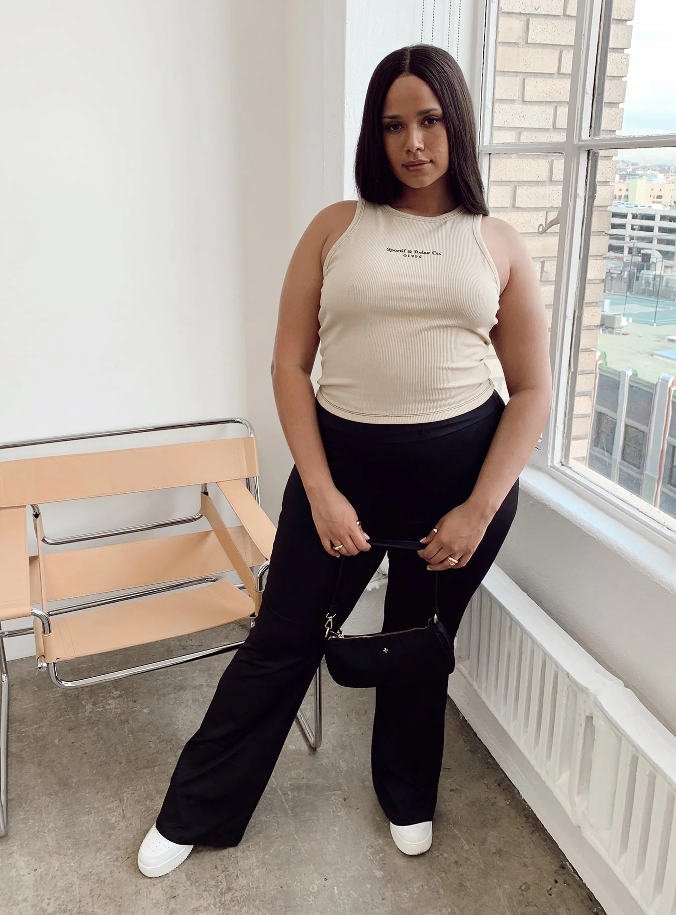 Fleur Yoga Pants Black Curve