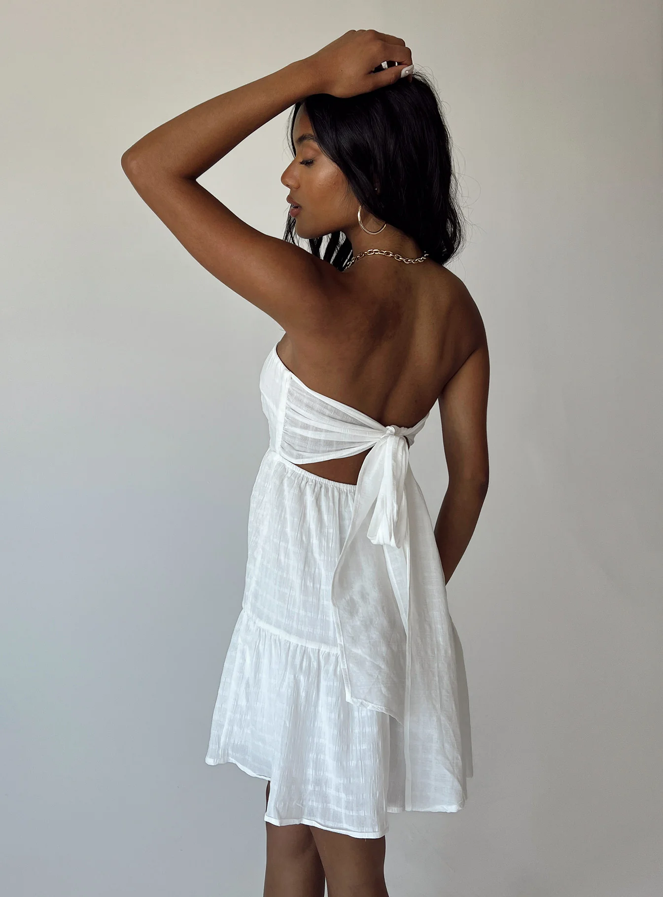 Love Affair Mini Dress White