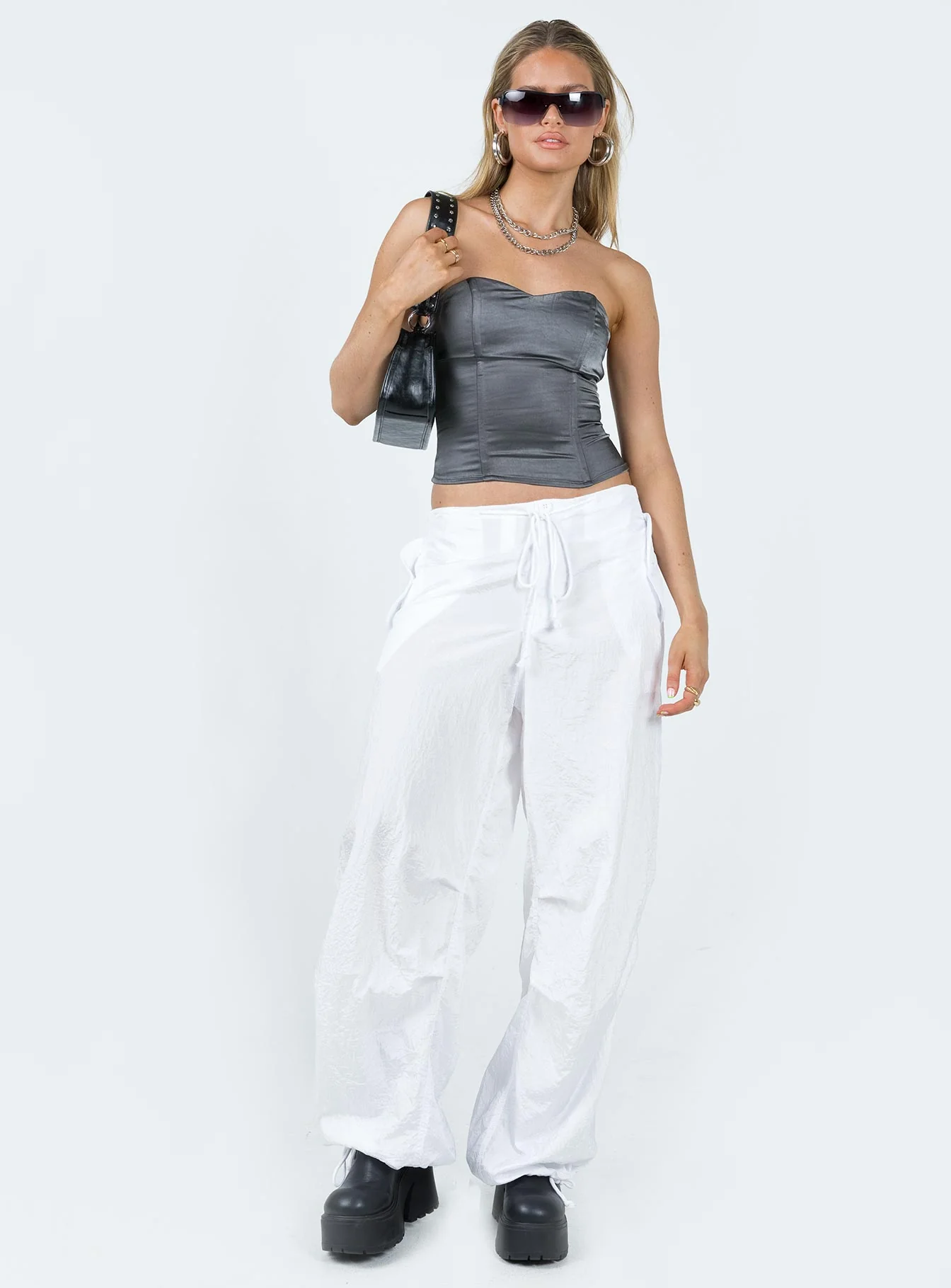 Tasman Sweet Heart Tube Top Slate