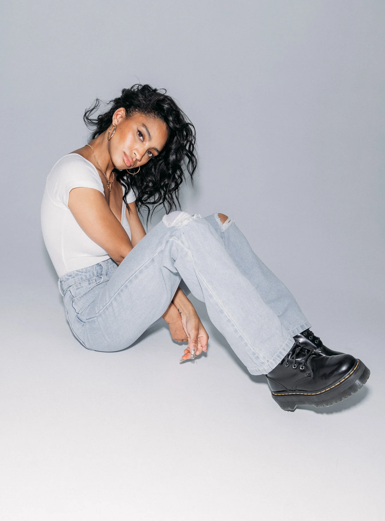 Bertie High Rise Wide Leg Jean