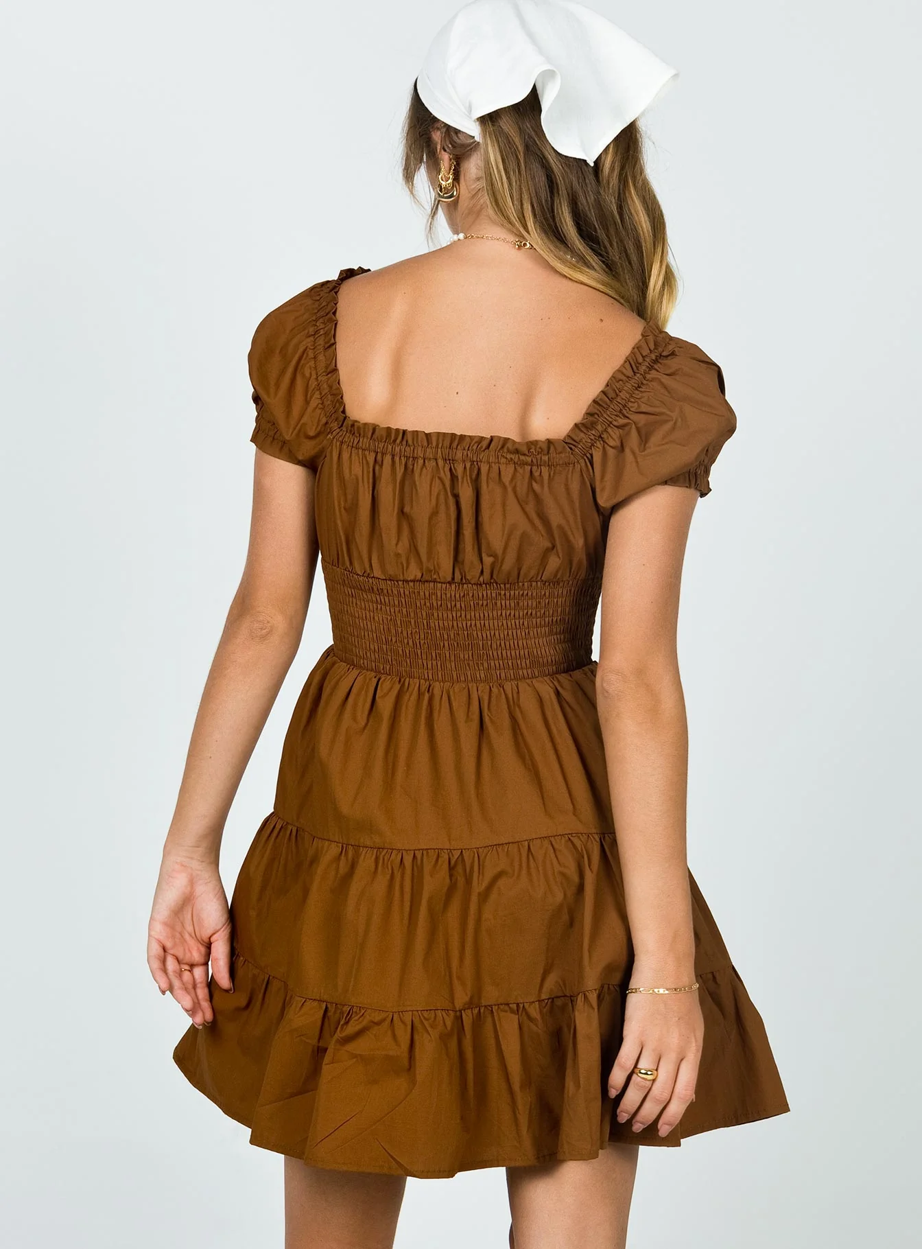 Daniela Mini Dress Chocolate Brown