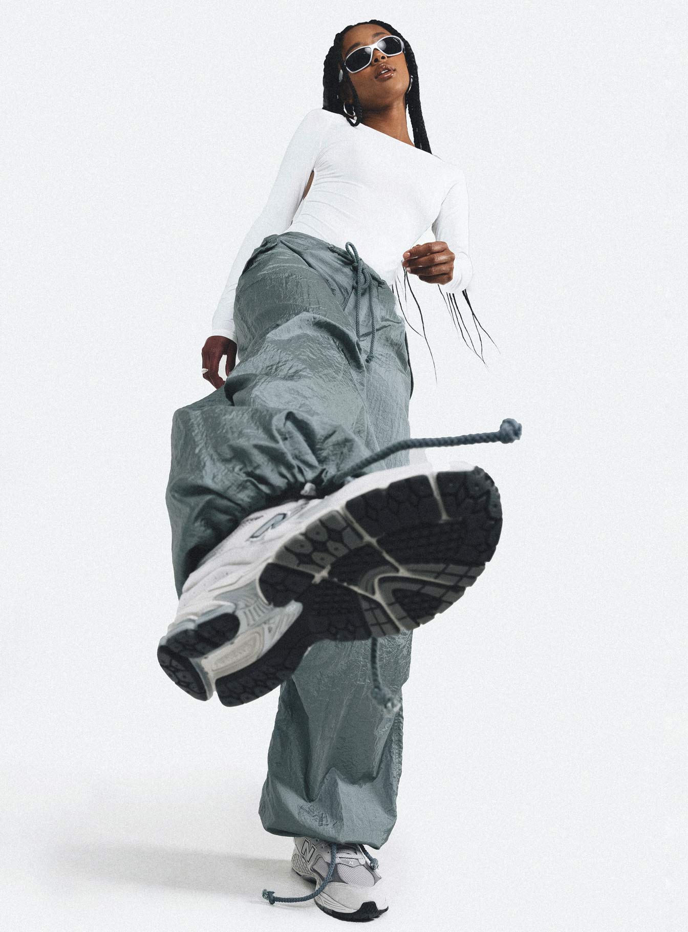 Motel Chute Trousers Grey