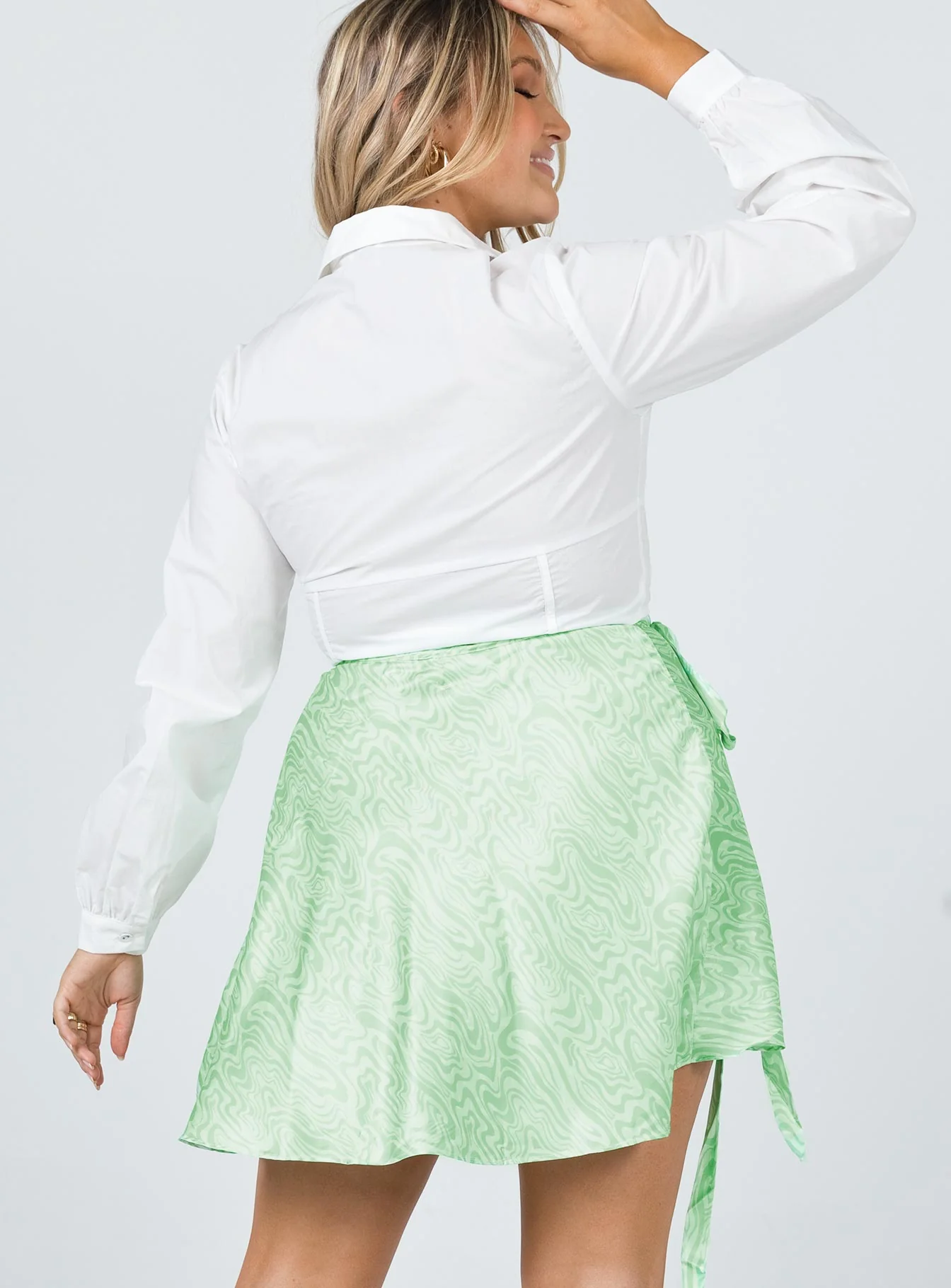 Naina Mini Skirt Green