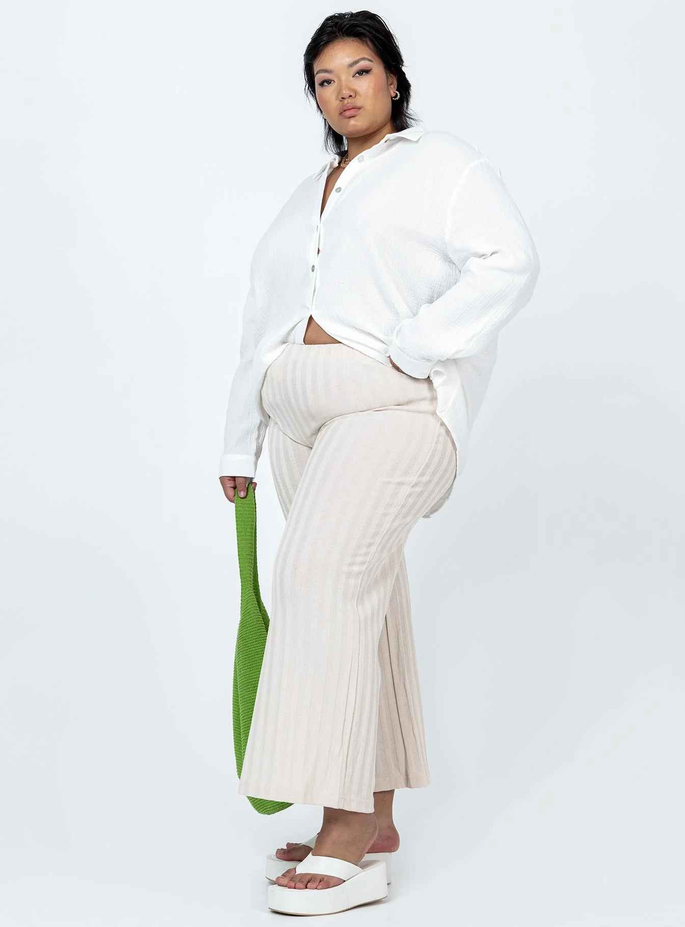 Augustus Pants Cream Curve